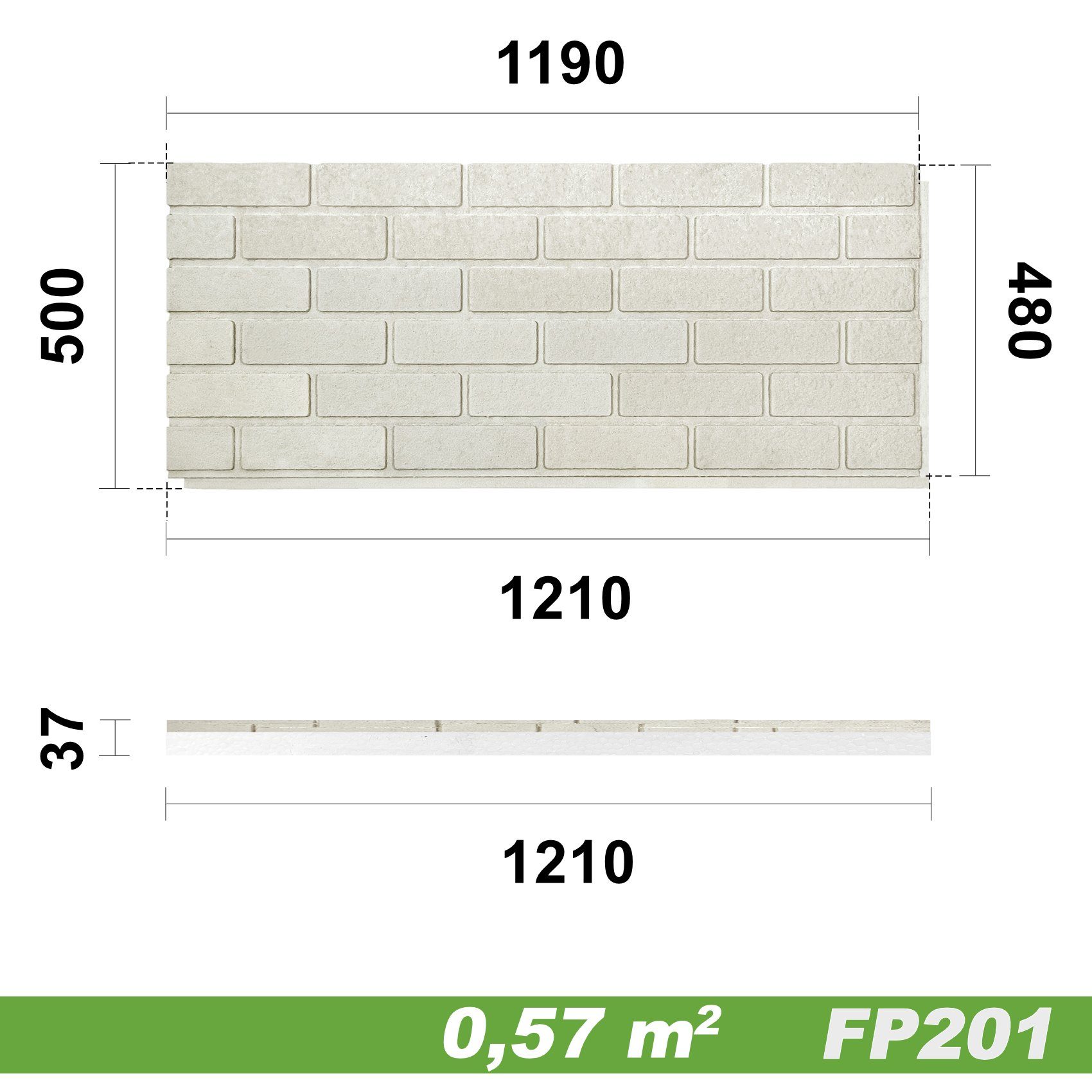 Hexim Wanddekoobjekt FP201 (Fassadenpaneele Steinoptik EPS günstig online kaufen