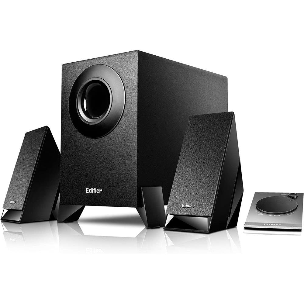 Edifier® M1360 Lautsprechersystem 2.1 (8,5 W, PC-Lautsprecher mit Kabelfernbedienung)