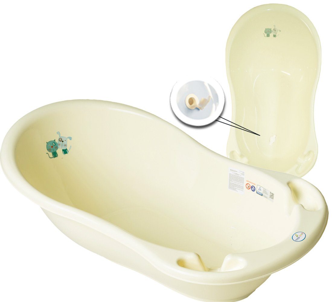 +Topf Babybadewanne & Tega-Baby ** in TEILE Wanne CAT cm Badesitz Gelb + Pflege Europe ** Set (Made 3 - Babybadeset Premium.set), 84 Wanne Baden, DOG