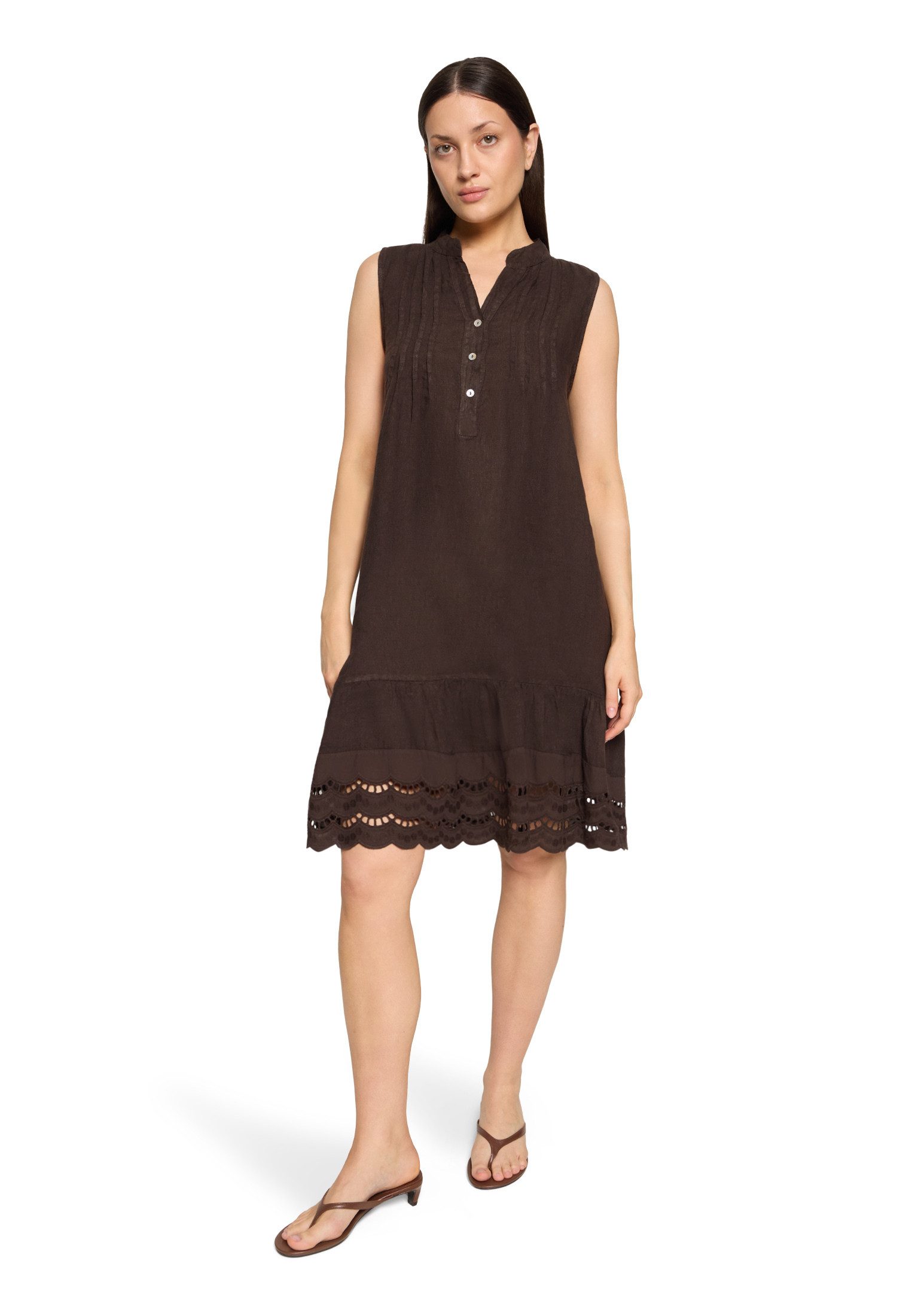 Cartoon Druckkleid Damen mit Stickerei