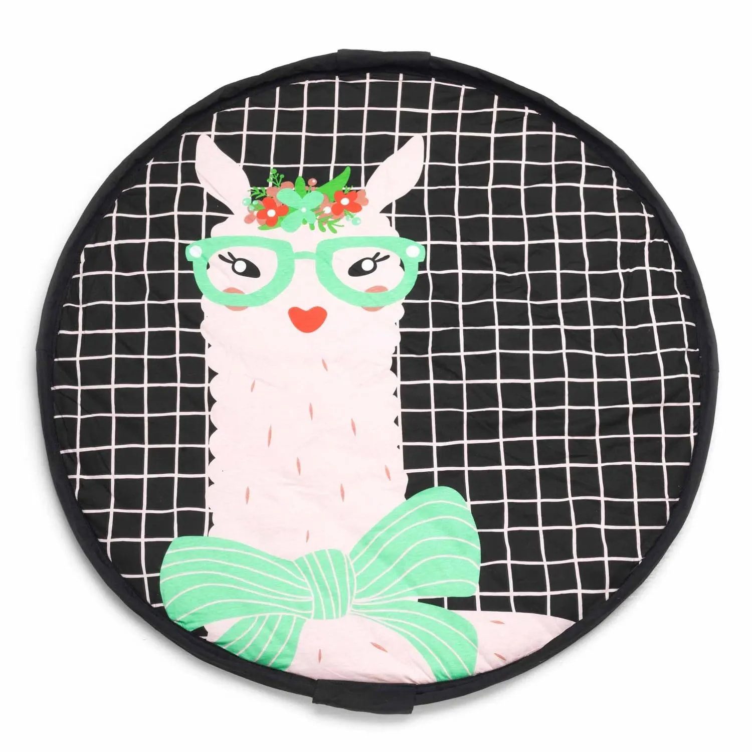 Boni-Shop Spielmatte Play&Go Kinderteppich, Spielteppich, Spielmatte - Tasche, Farbe: Lama