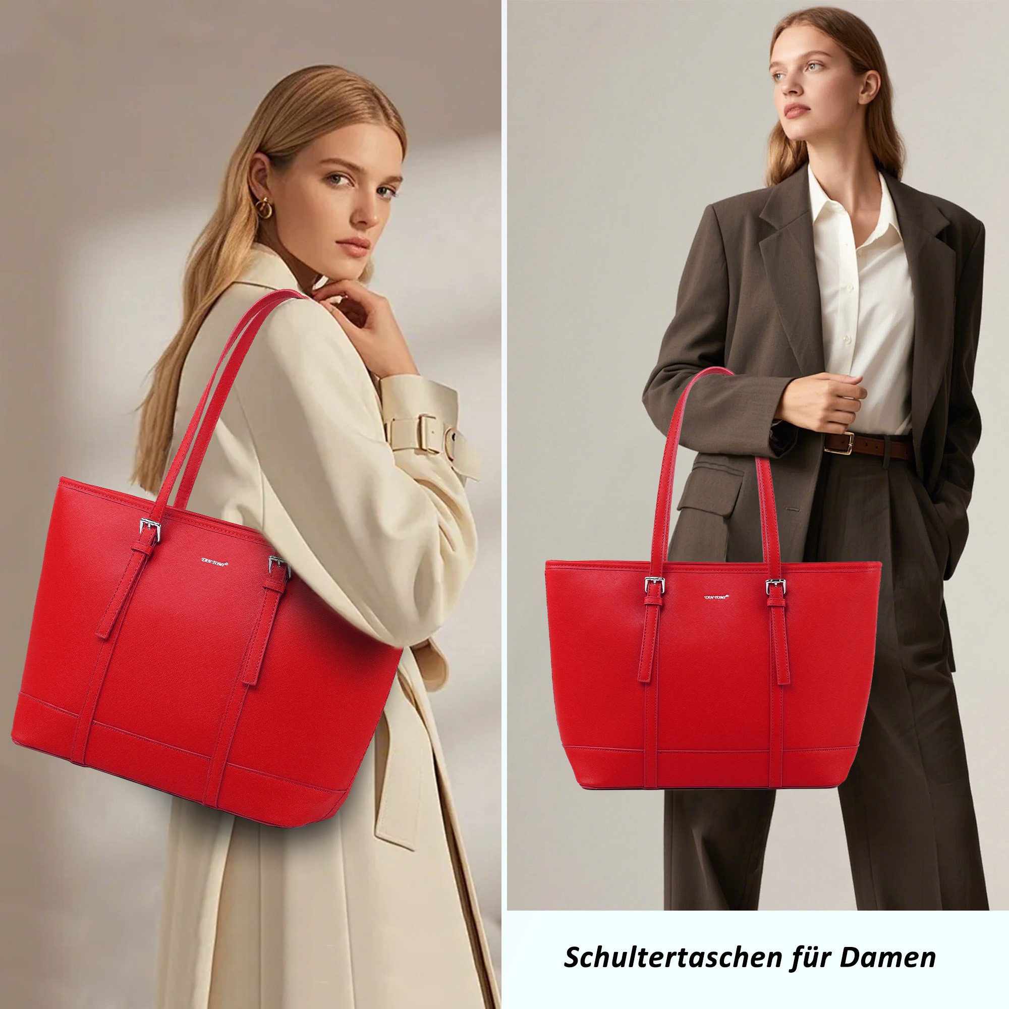 TAN.TOMI Shopper Damen Handtasche Aktentasche Große Businesstasche Elegante günstig online kaufen