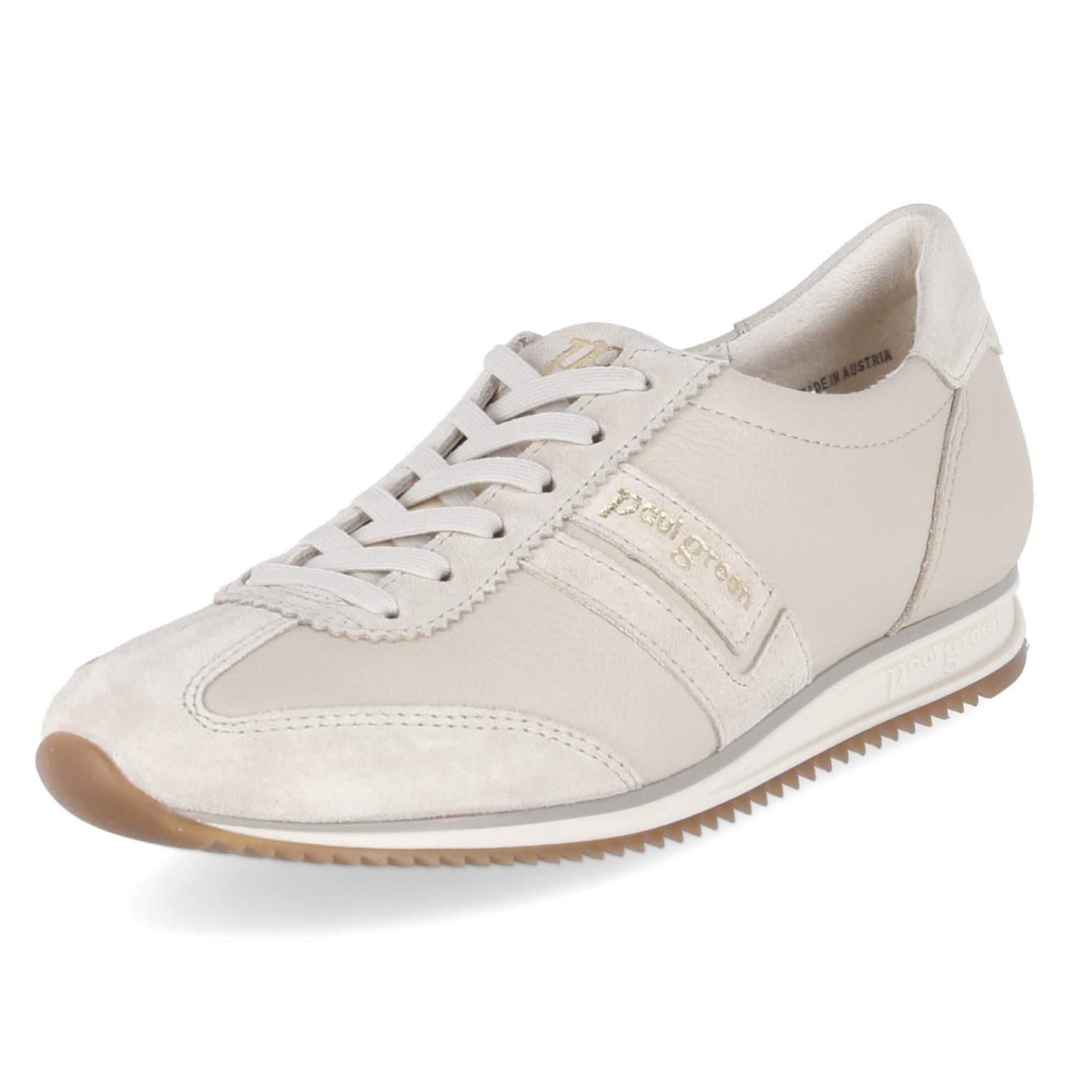 Paul Green Paul Green 5453-159 Damen Leder & Textil beige Schnürschuh günstig online kaufen