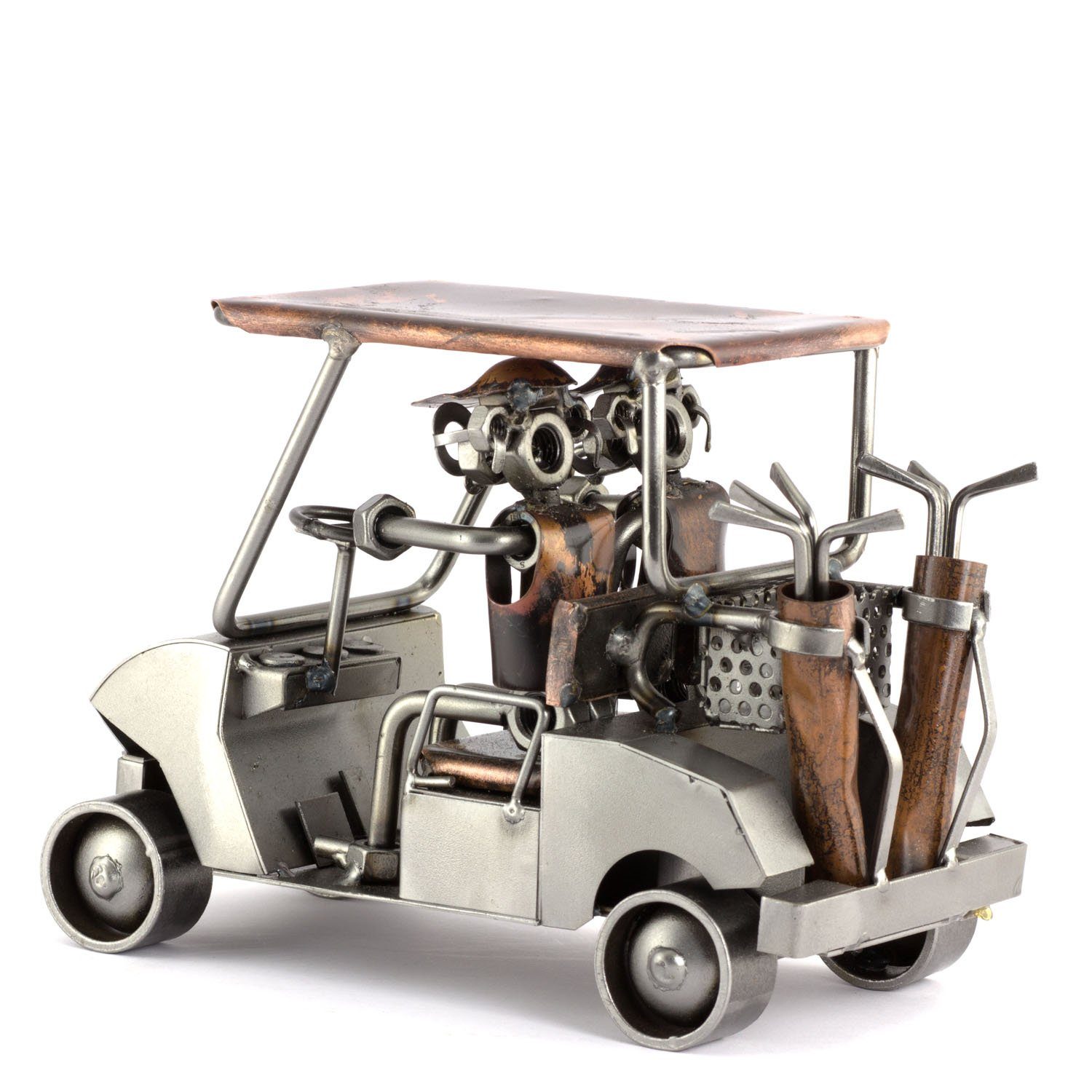 Golf Dekofigur Steelman24 Wagen