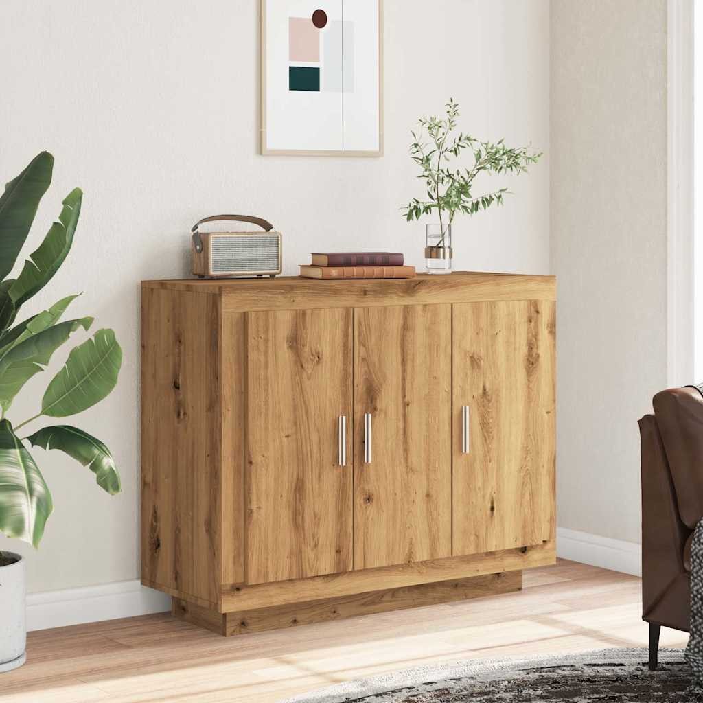 vidaXL Sideboard Sideboard Artisan-Eiche 92x35x75 cm günstig online kaufen