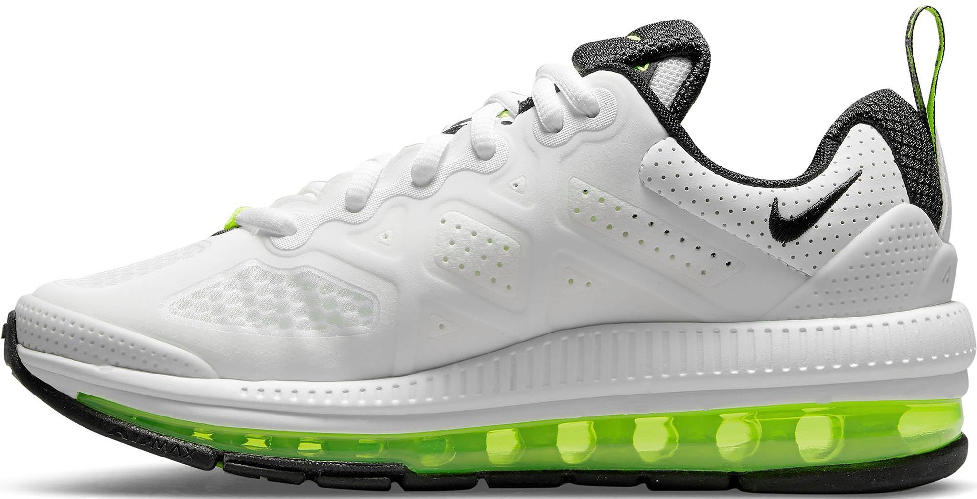 Max Genome Sneaker Air Nike weiß-schwarz-lime Sportswear
