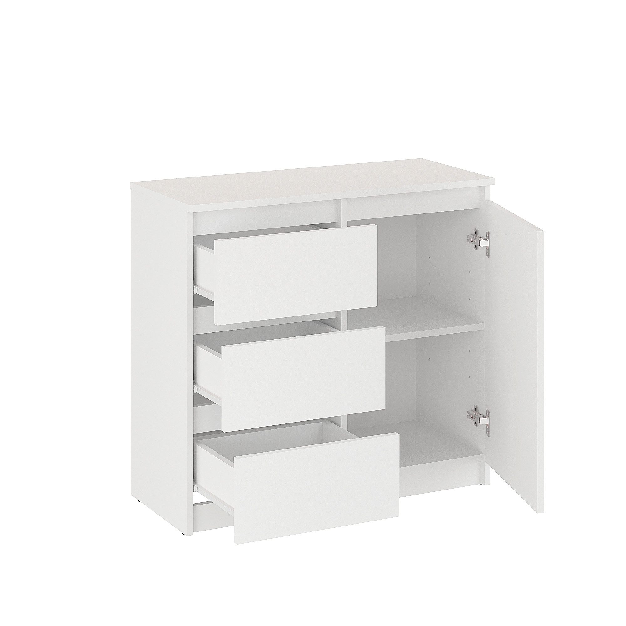KOMTO Kommode Kommode mit 2/3 Schubladen und Türen – Sideboard PIKO – Bild 5 von 5