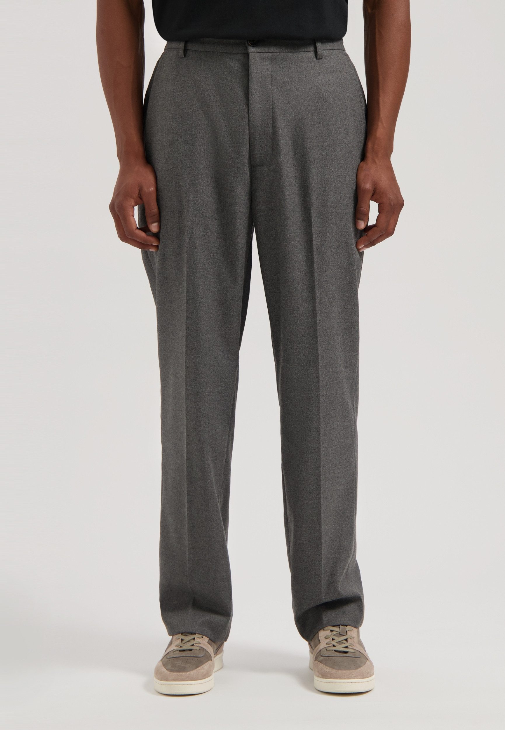 Dstrezzed Chinohose DS_Odin loose fit pant Grey Melange