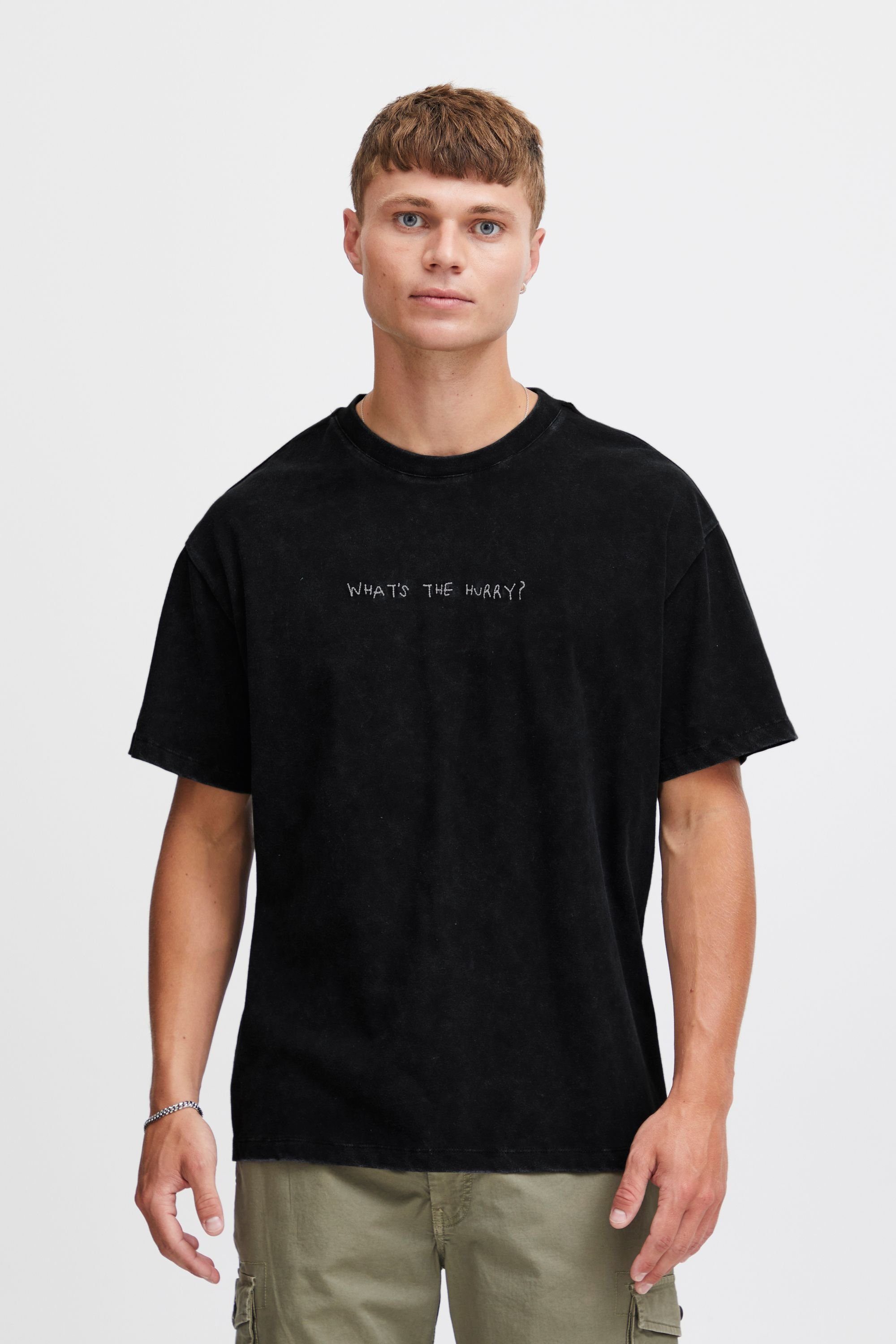 !Solid T-Shirt SDHammad True Black (194008)