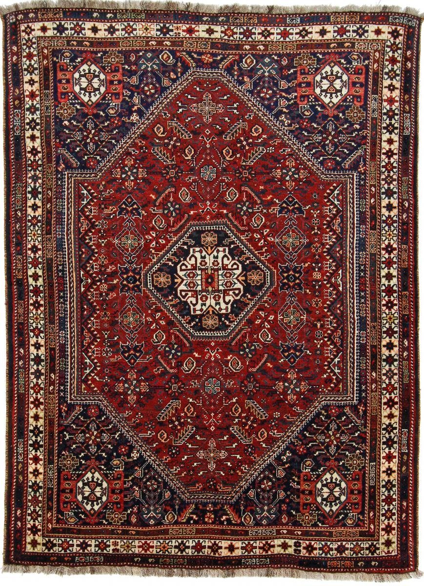 Orientteppich Ghashghai Antik 149x200 Handgeknüpfter Orientteppich / Perserteppich, Nain Trading, rechteckig, Höhe: 12 mm