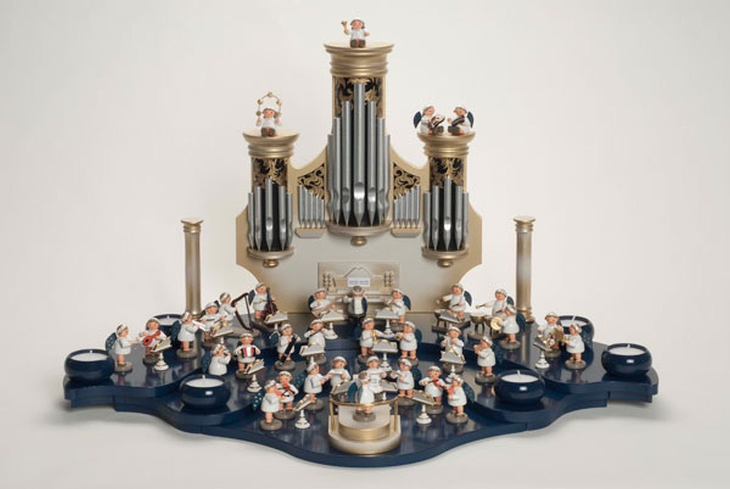 KWO Kunstgewerbe Werkstätten Engelfigur Tischdekoration Dirigenten Podest für Engel BxTxH= 6,5x8,5x5cm NEU