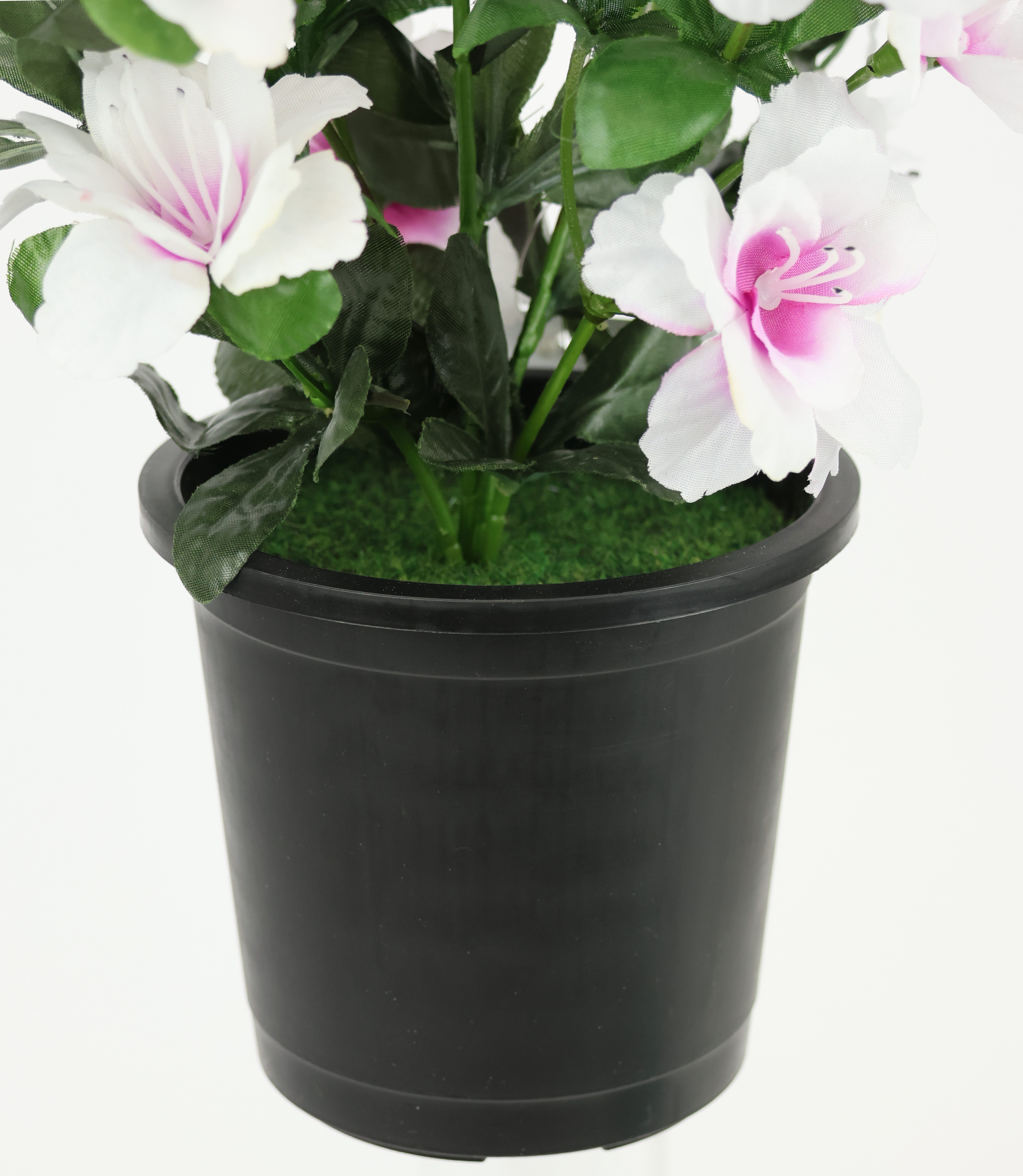 Kunstblume Kunstblume Azaleen im Topf, I.GE.A., Höhe 29 cm, Blume Kunstpflanze Blumendeko Tischdeko Zimmerpflanze – Bild 3 von 3