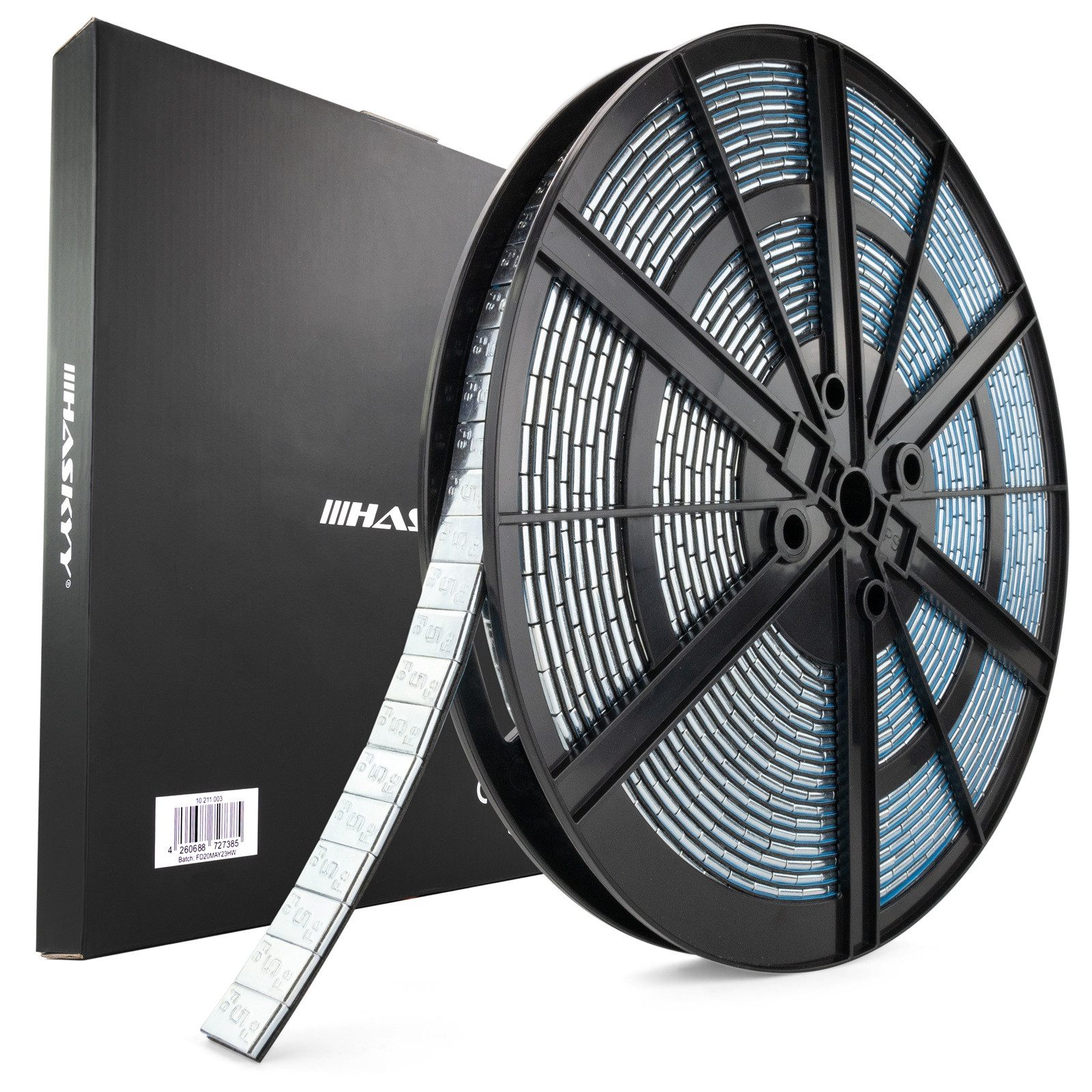 HASKYY Reifenwuchtmaschine 5kg Auswuchtegewichte Klebegewichte Rolle Verzinkt 1000x5g Reifenmonta