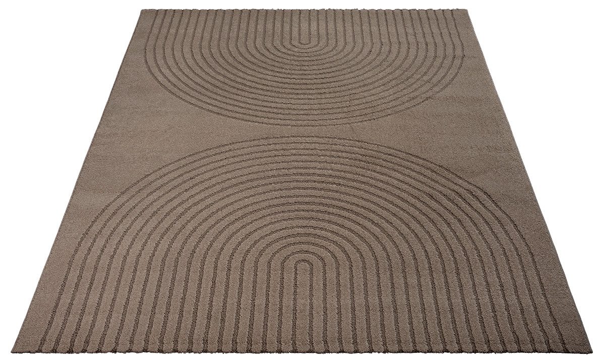 the carpet Teppich Elisa, rechteckig, Höhe: 12 mm, moderner Wohnzimmer Teppich, hohe Flordichte und angenehm weich