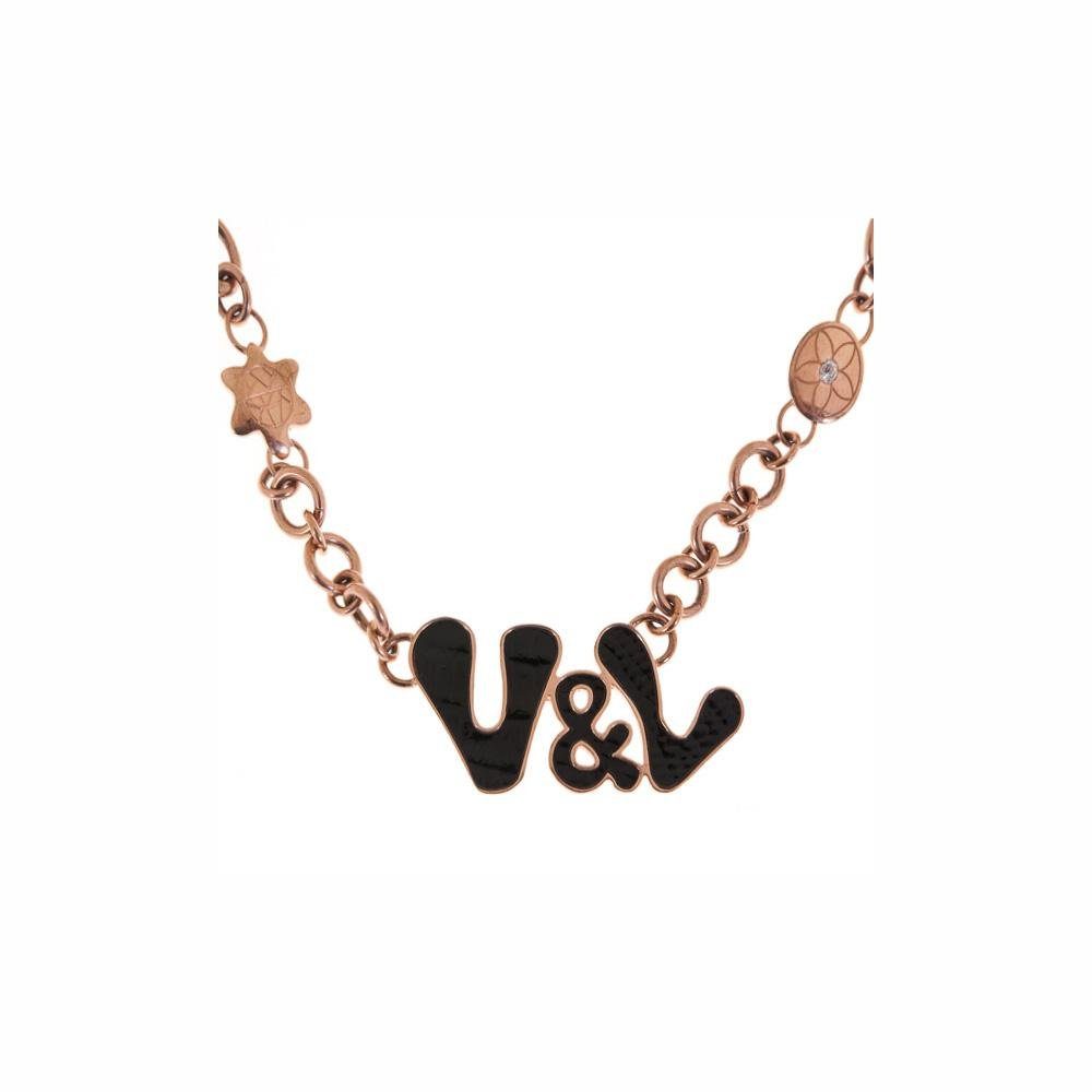Victorio & Lucchino Edelstahlkette Modeschmuck Damen Halskette mit Anhänger VL VJ0265CO