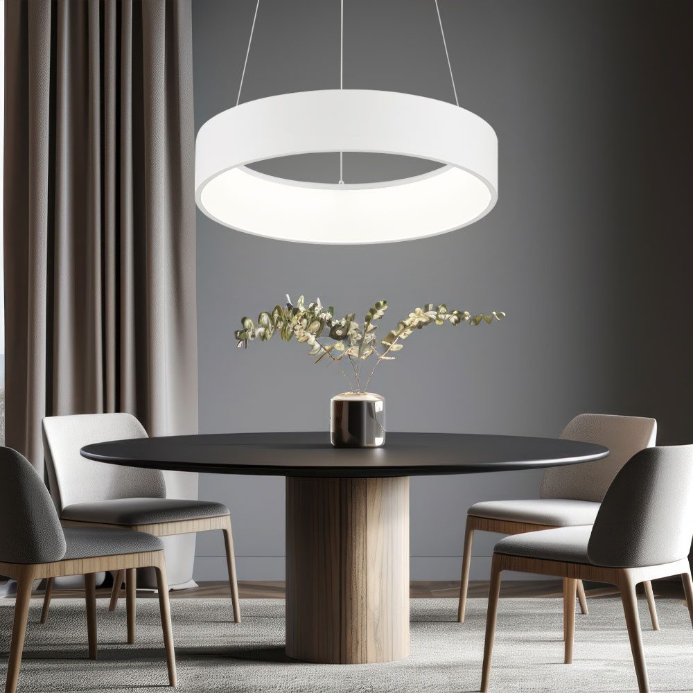 WOFI LED-Hängeleuchte, LED-Leuchtmittel fest verbaut, Warmweiß, LED Pendelleuchte dimmbar Hoehenverstellbar Esstischlampe hängend LED
