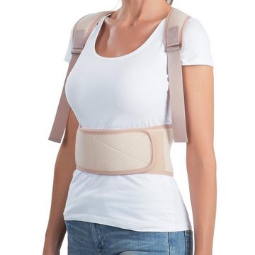 VITALmaxx Rückenbandage Rückenkorrektor Rücken Stabilisator, Verstellbare Träger