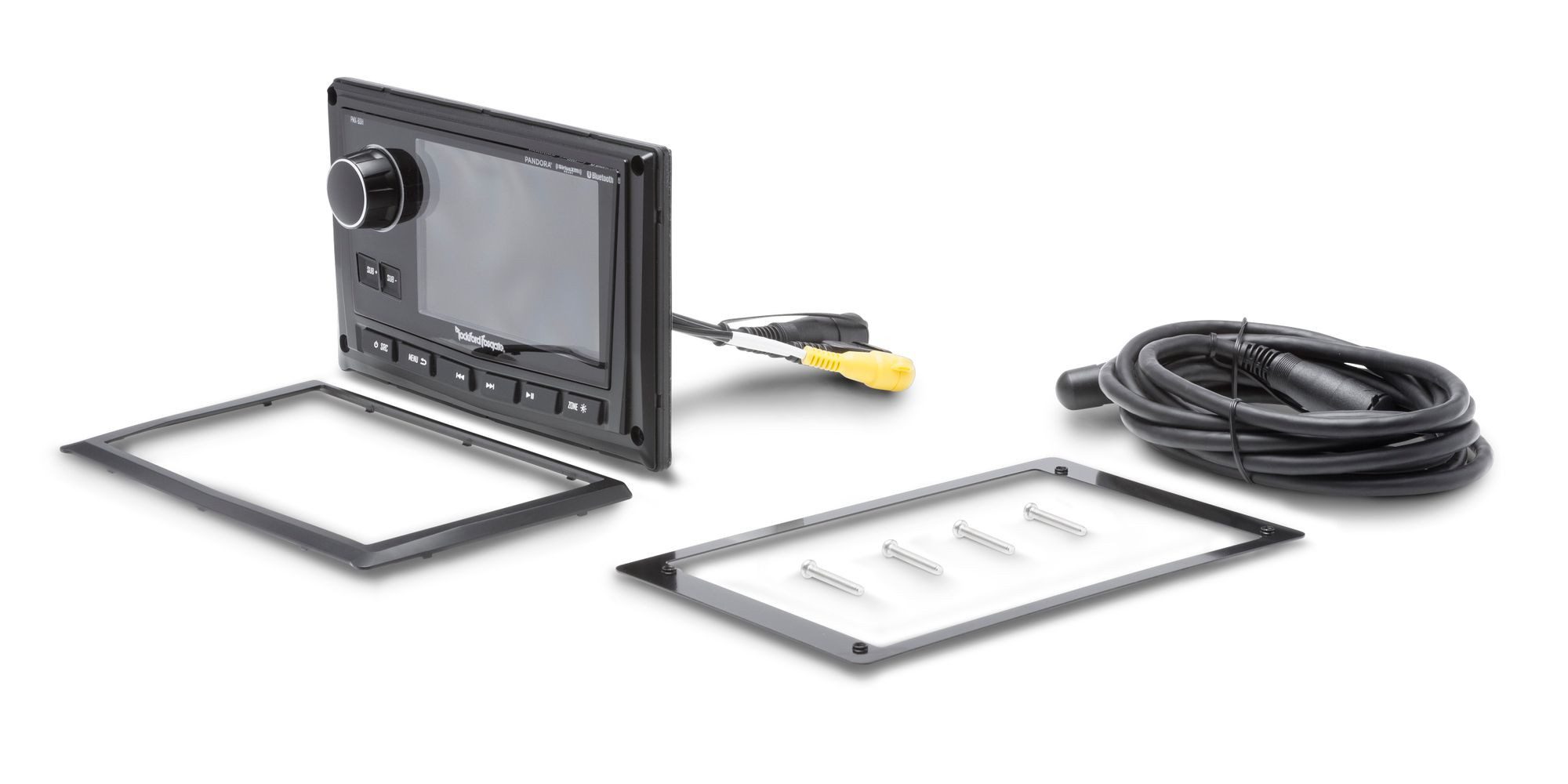 Rockford Fosgate PMX-8DH 5 Zoll TFT Farb-Display Autoradio (RDS, AUX-Eingang, USB, Marin/Wasserdicht, AM/FM Radio, Animiertes Display)