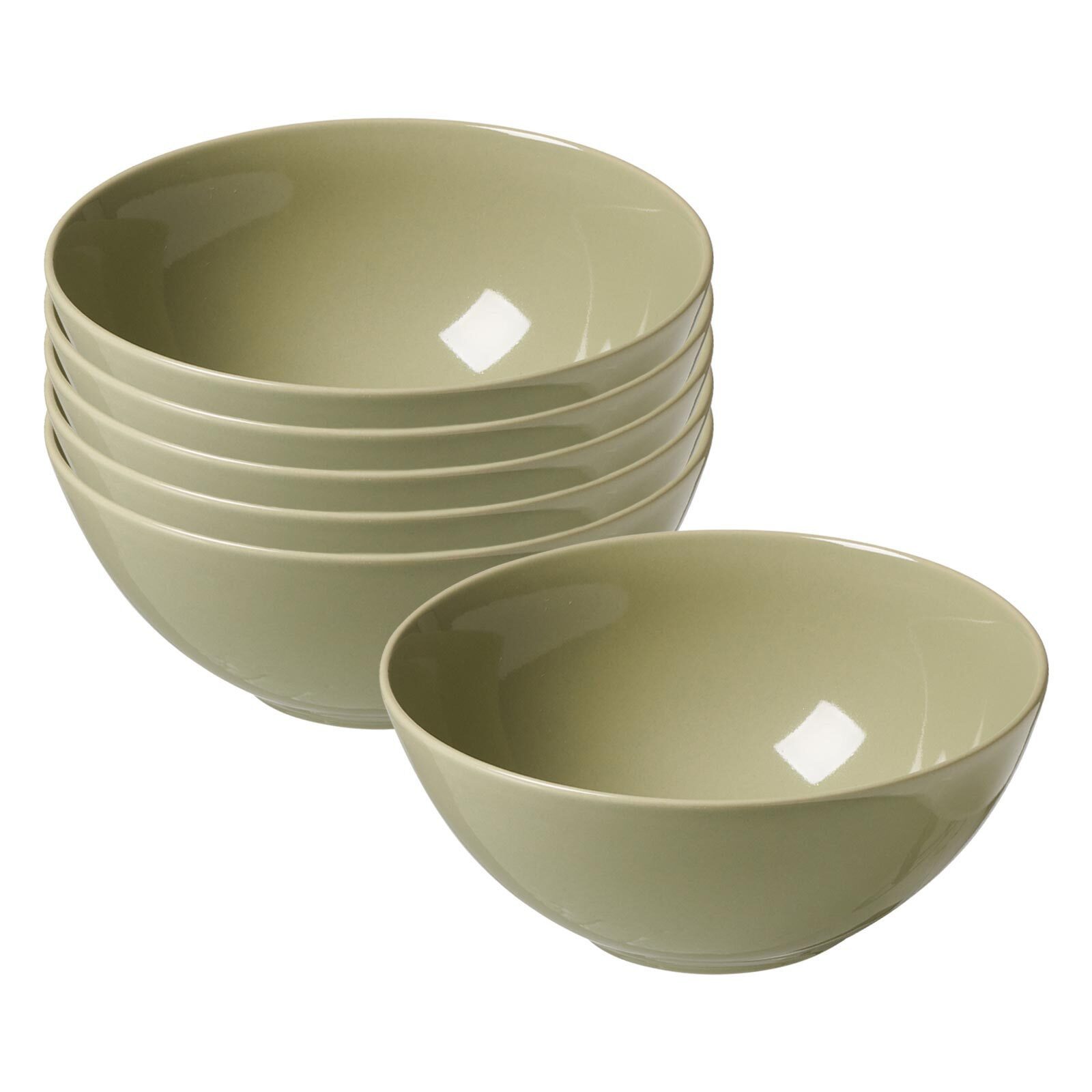 Ritzenhoff & Breker Schale Cecina Müslischalen ø 16,5 cm 6er Set, Steinzeug, (6x Schale, 6-tlg)
