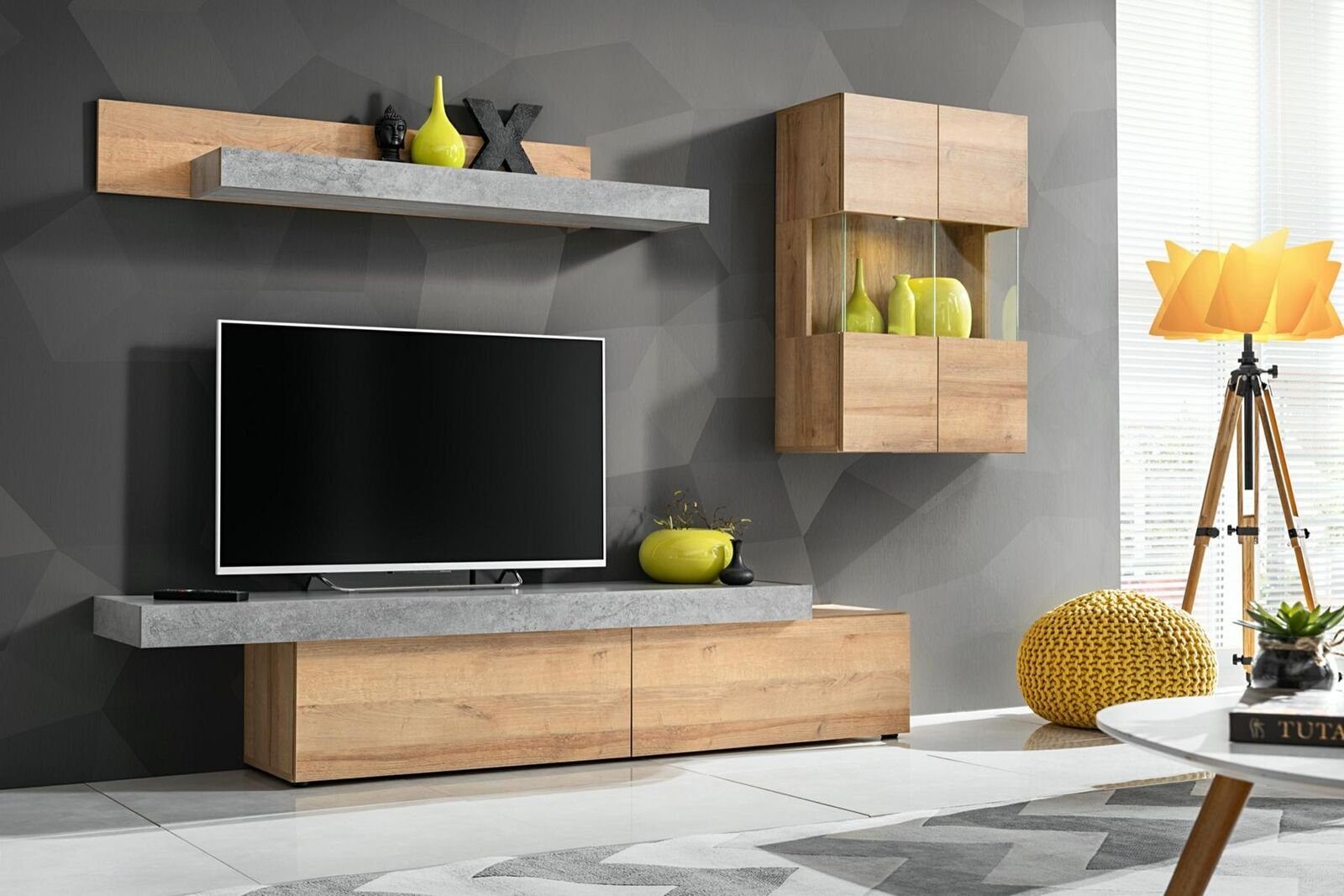 Wohnzimmer-Set in Europa Designer Made TV-Ständer/Regal/Wandschrank), Neu, (3-St., Wandschrank Modern JVmoebel TV-Ständer
