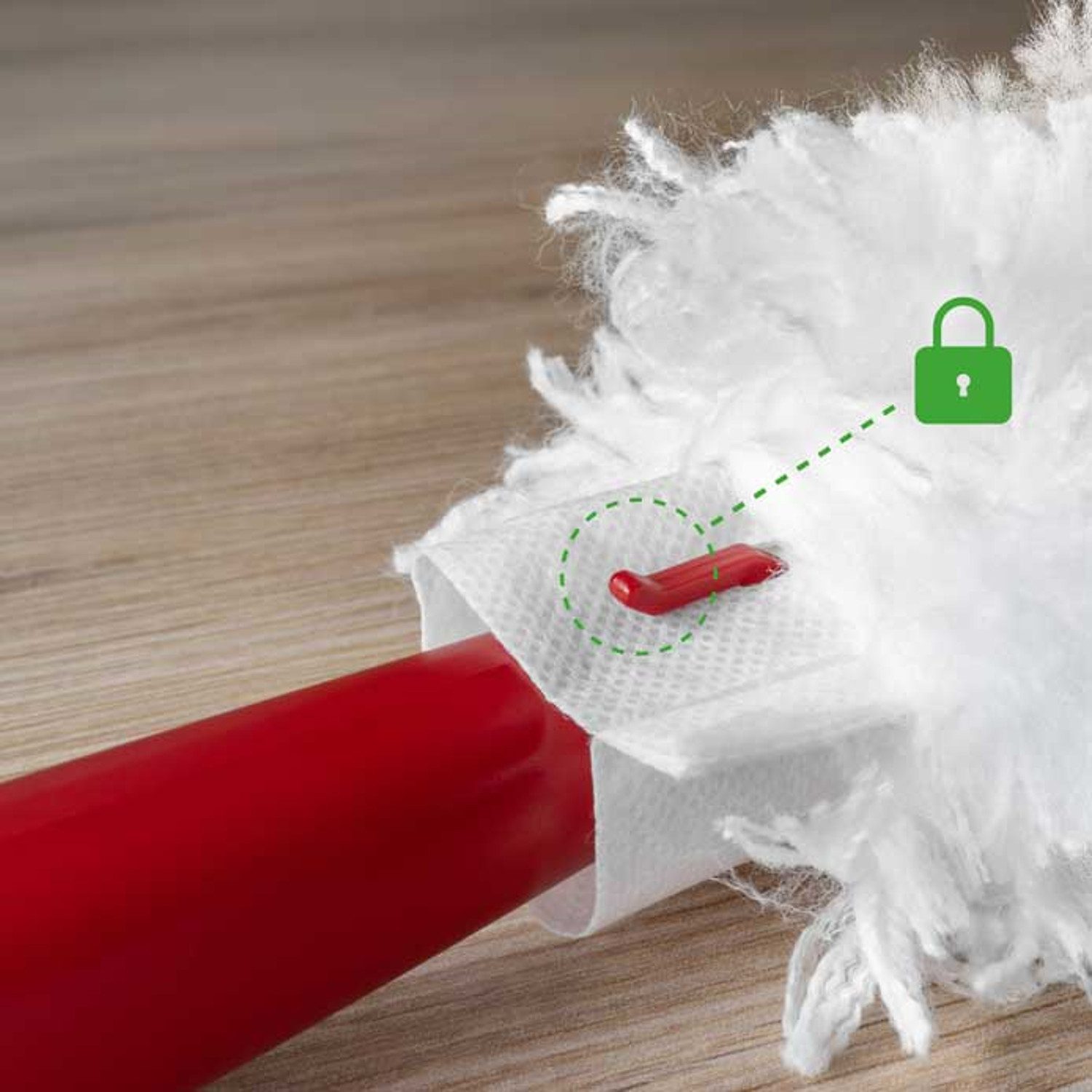 Vileda Staubbesen 10x Nachfüllpackung für Vileda Flex Catch Staubbesen (10 Stück), 100% recycelte Faser, 360° Nachfüllpackung