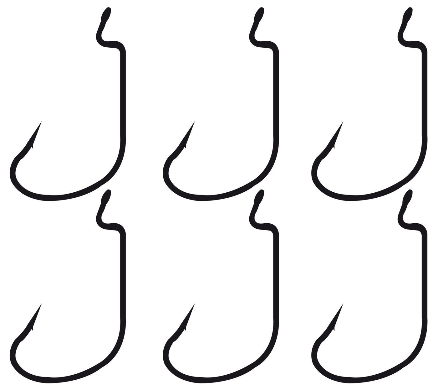 Offset-Haken Gamakatsu Worm 314 Hook - 6 Offsethaken