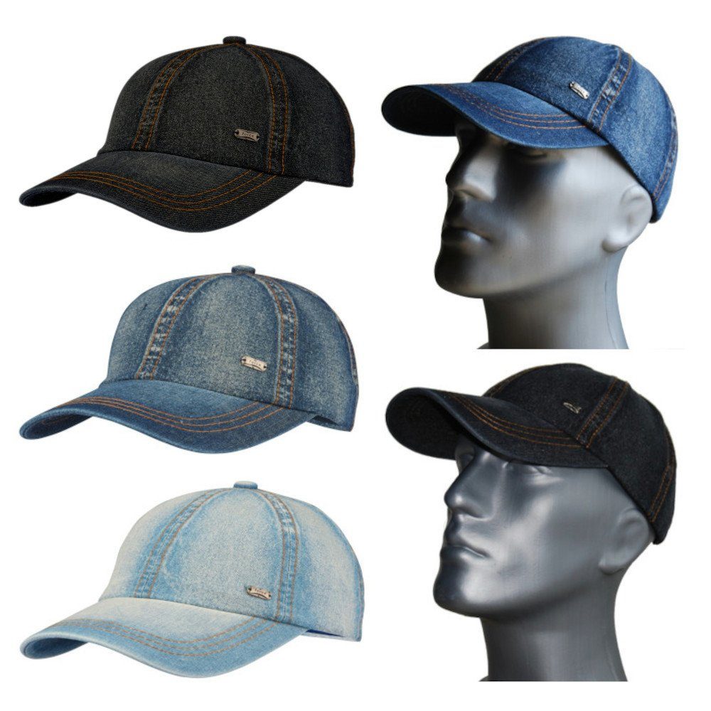 Cool4 Schirmmütze Basecap DENIM Jeans Verstellbar