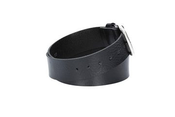 kiddybelts Ledergürtel Kids 30mm in Schwarz mit Dornschließe in Silber (KB11-790) sehr weiches Vollrindleder