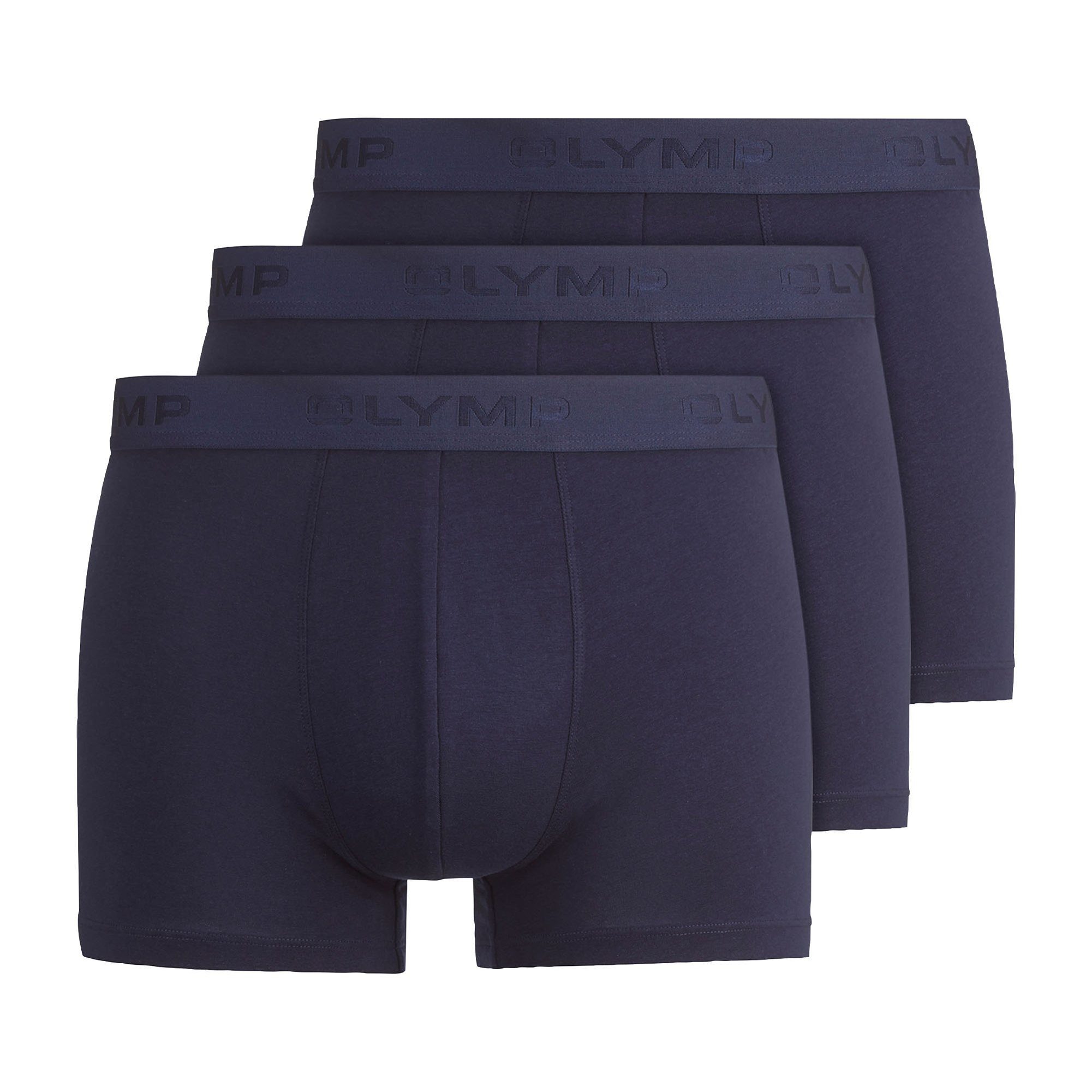 OLYMP Boxer Herren Boxershort 3er Pack Baumwolle Trunks 3P (Packung, 3er Pack)