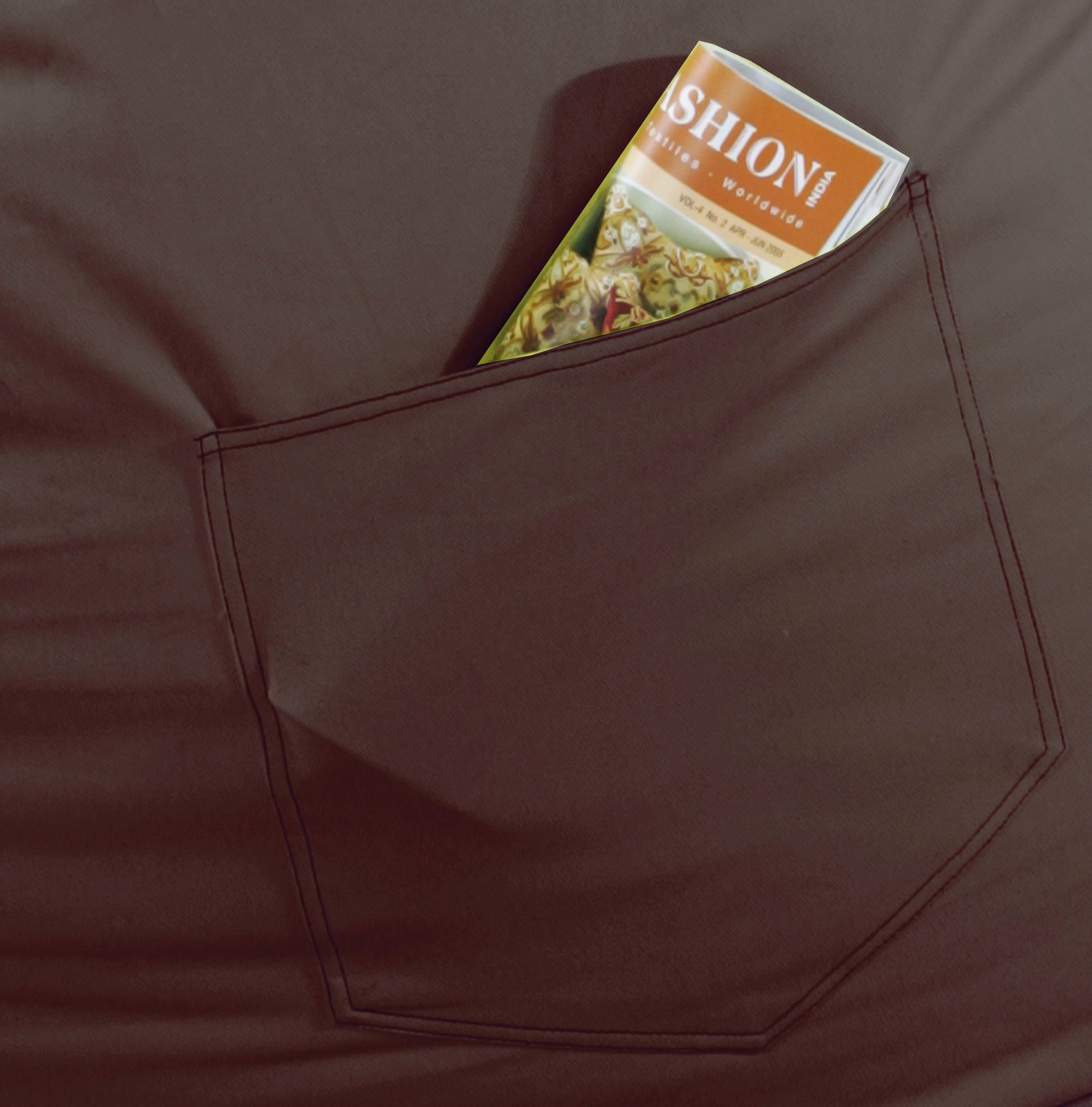 KiNZLER Sitzsack Kimi small (1 St), Uni Farben, mit Taschen & Tragegriff, Outdoor geeignet, Kinderzimmer