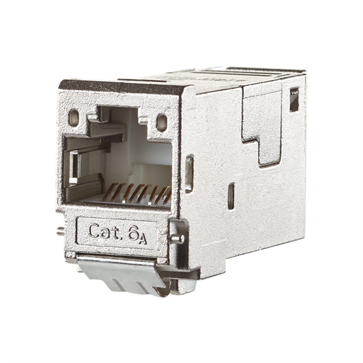Metz Connect E-DAT Modul Cat.6A (Class EA) Netzwerk-Panel (Kabelmontage ohne Werkzeug, 130910-I)