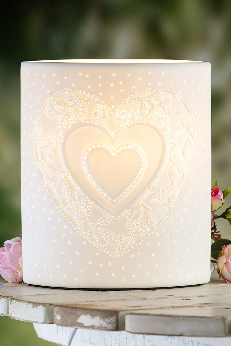 GILDE Tischleuchte GILDE Lampe Ellipse Herz günstig online kaufen