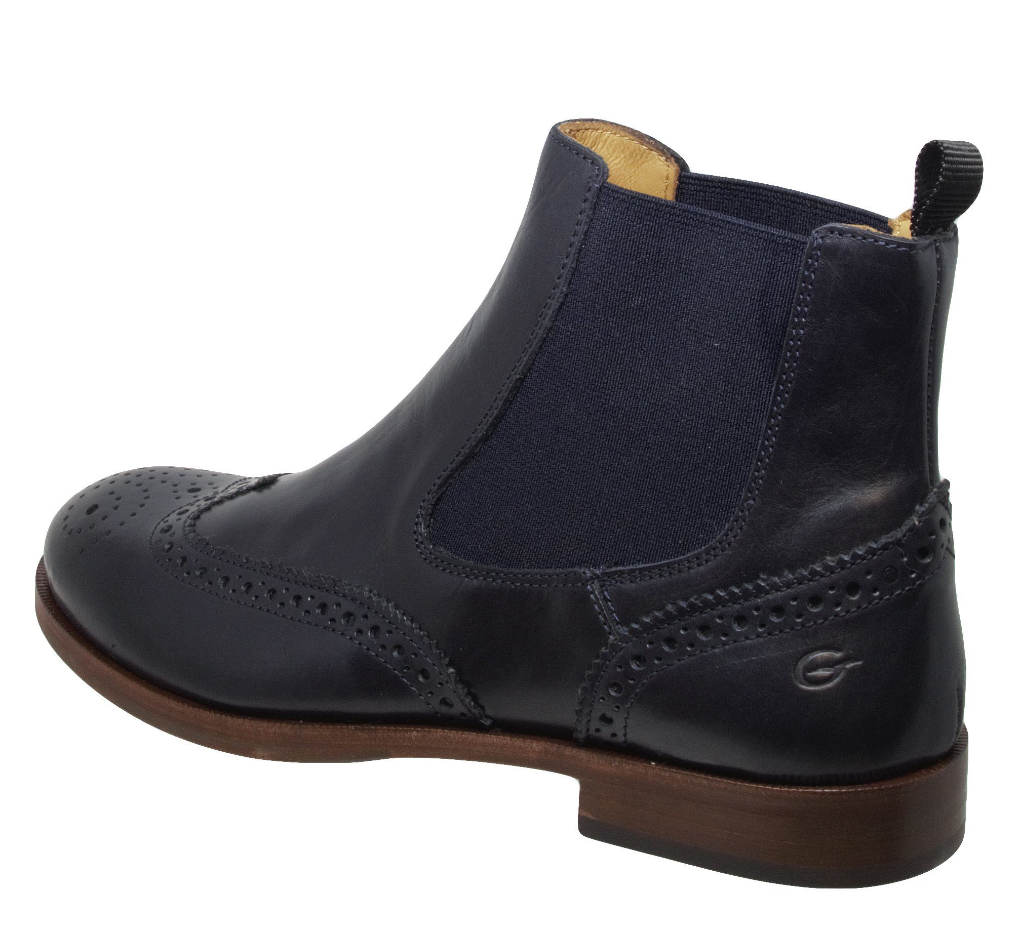 Gallucci Gallucci 5078 Stiefeletten Chelsea Boots Leder Budapester blau Stiefelette