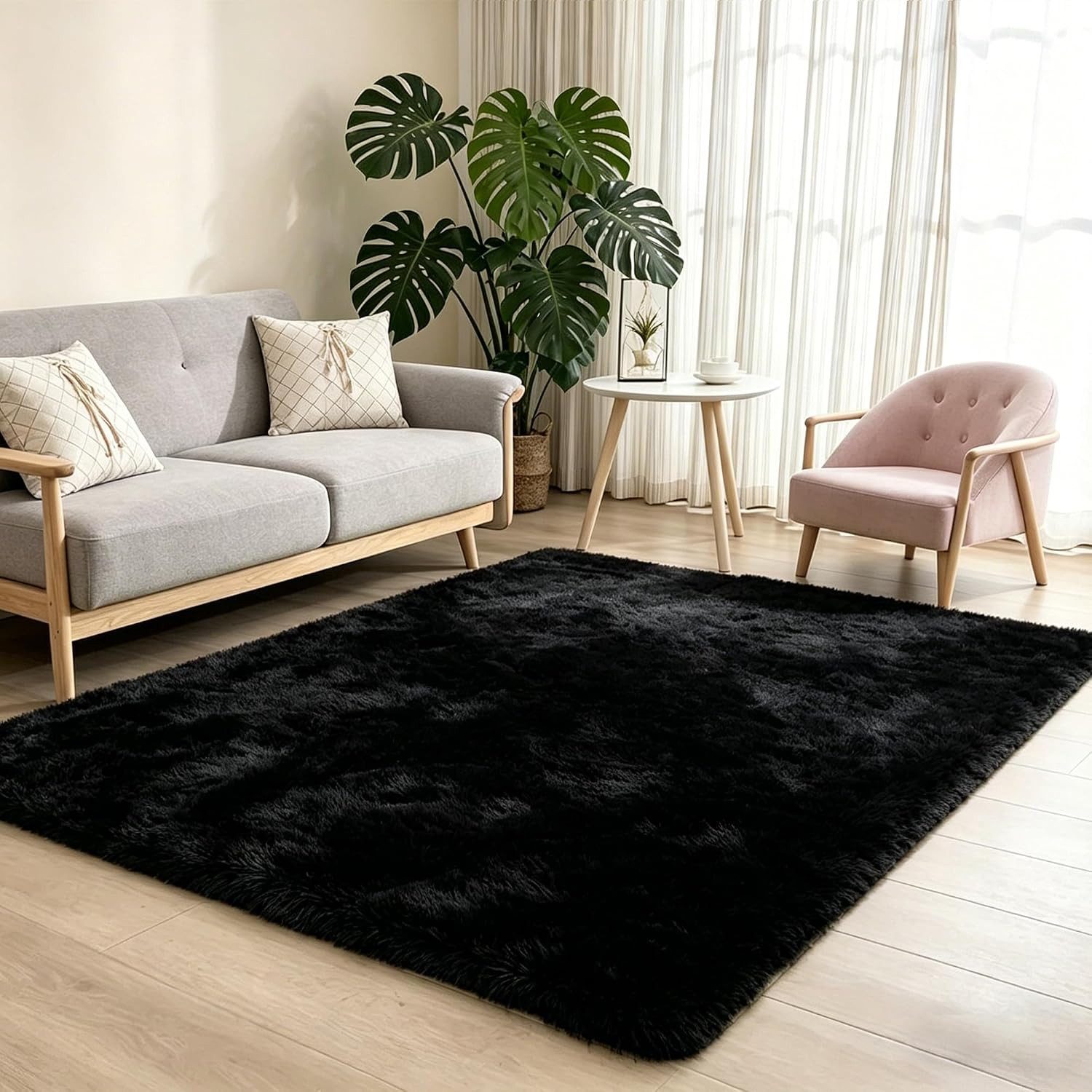 MCC direct Hochflor-Teppich Hochflor-Teppich – luxuriöser Flauschteppich - 7 Größen & 7 Farben