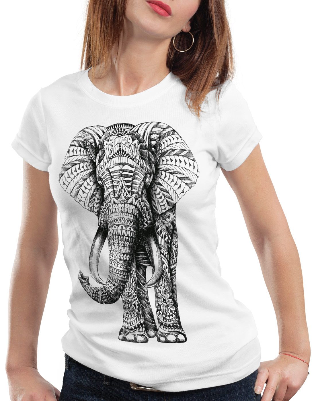 style3 T-Shirt Ink Elefanten elephant zoo günstig online kaufen