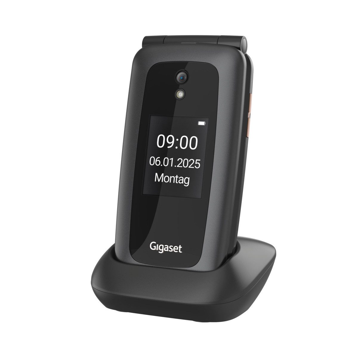 Gigaset Gigaset GL795 Klapphandy (7,11 cm/2,8 Zoll, 0,125 GB Speicherplatz, 2 MP Kamera, SOS-Notruftaste)
