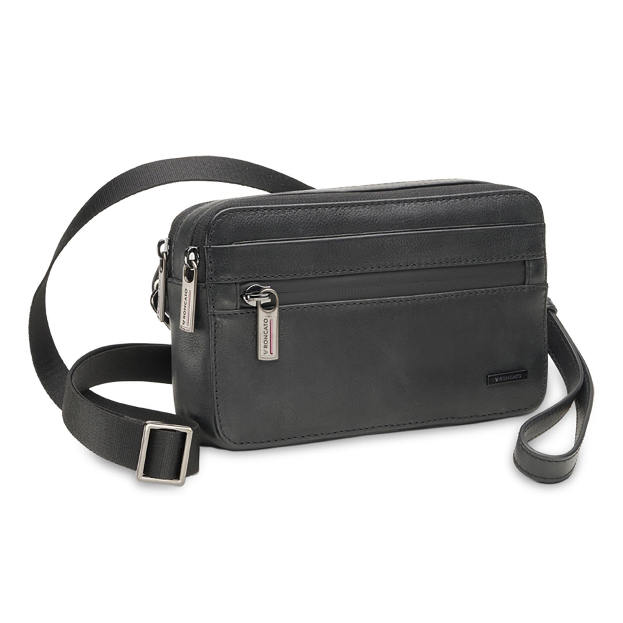 RONCATO Umhängetasche Detroit, Leder