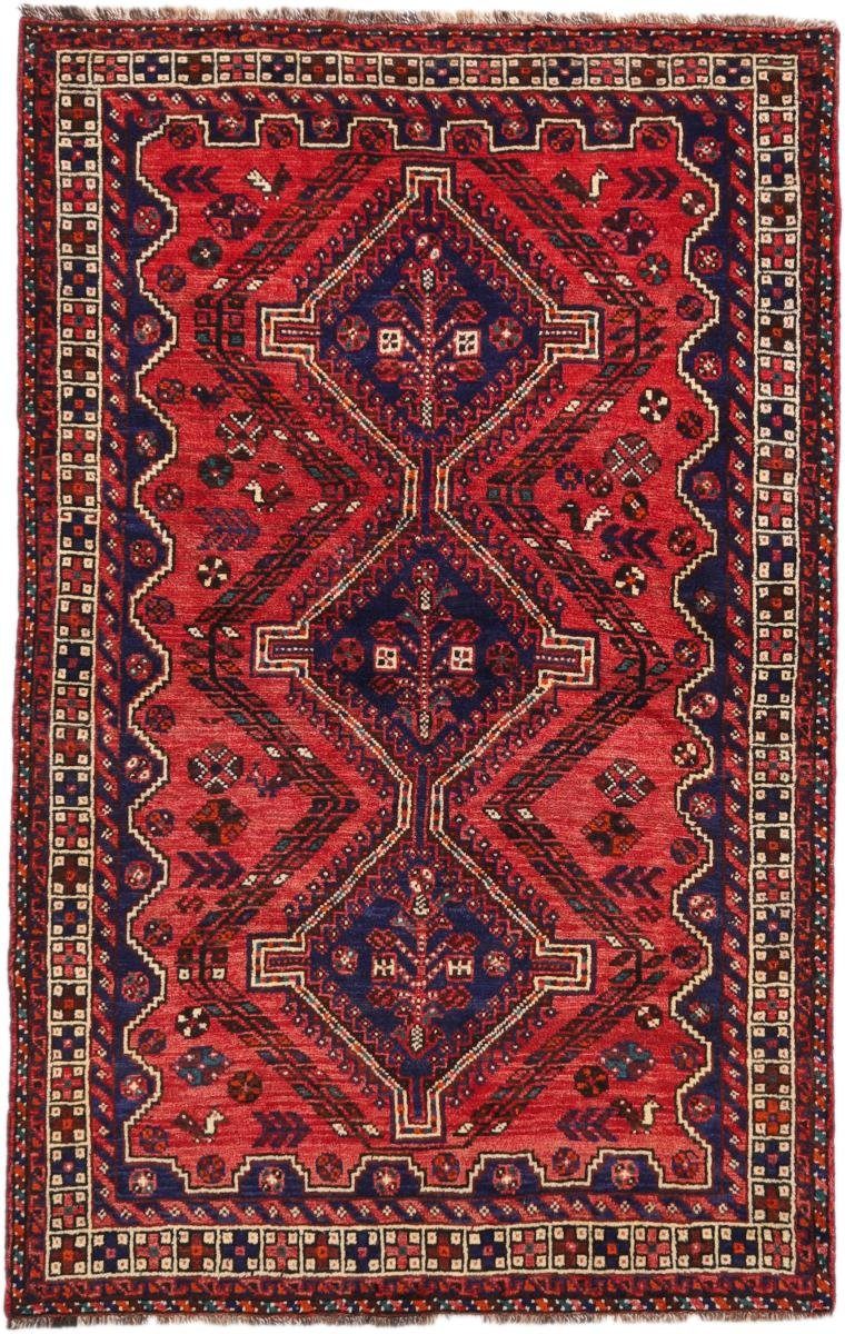 Orientteppich Shiraz 165x255 Handgeknüpfter Orientteppich / Perserteppich, Nain Trading, rechteckig, Höhe: 10 mm
