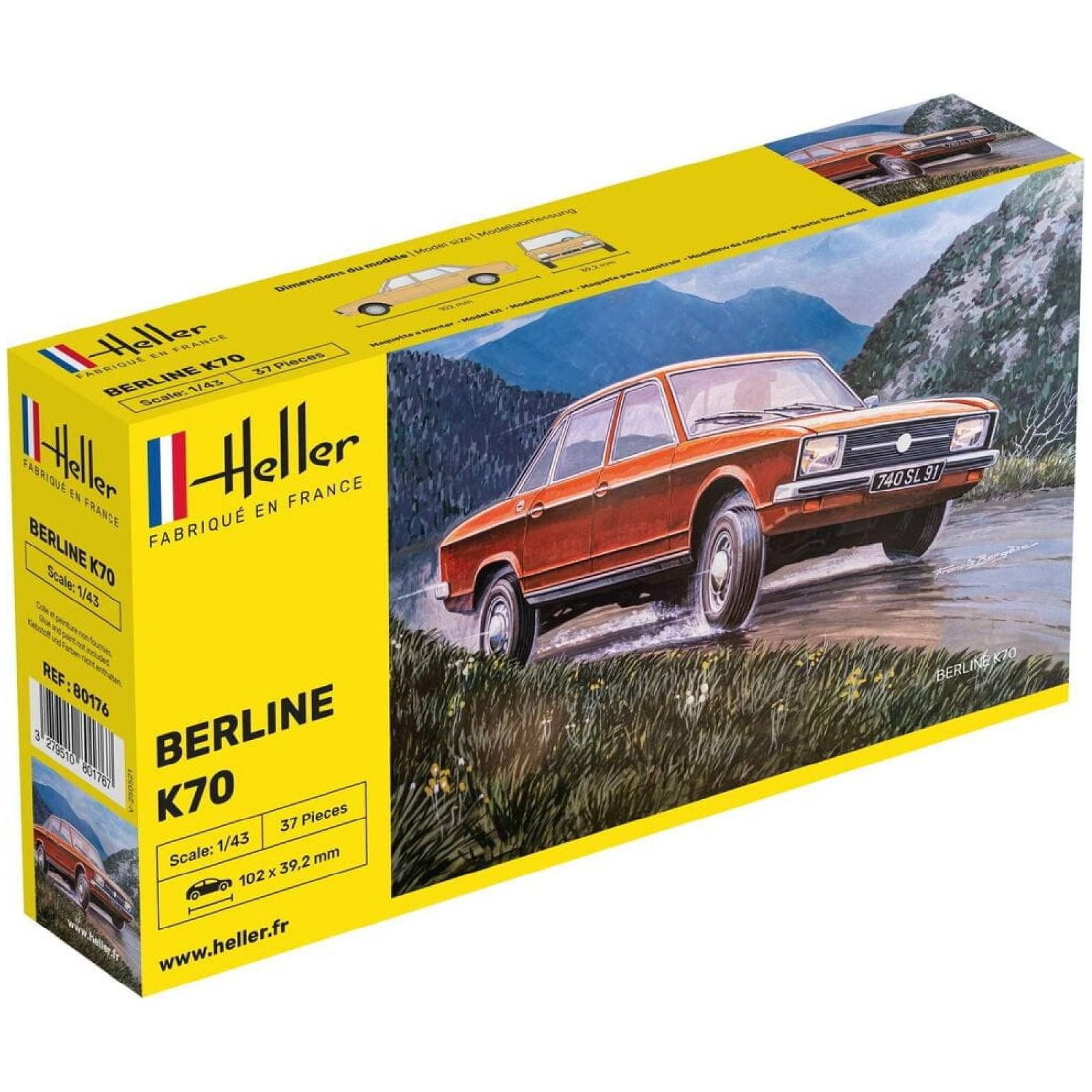 Heller Modellbausatz K70 / 1:43, Maßstab 1:43