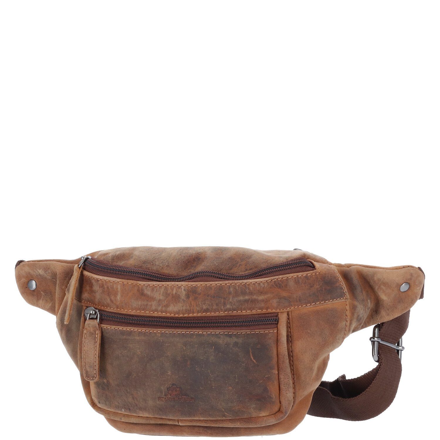 The Skandinavian Brand Umhängetasche The Skandinavian Brand Leder Bauchtasche, Hüttasche, Body Bag braun (1-tlg)