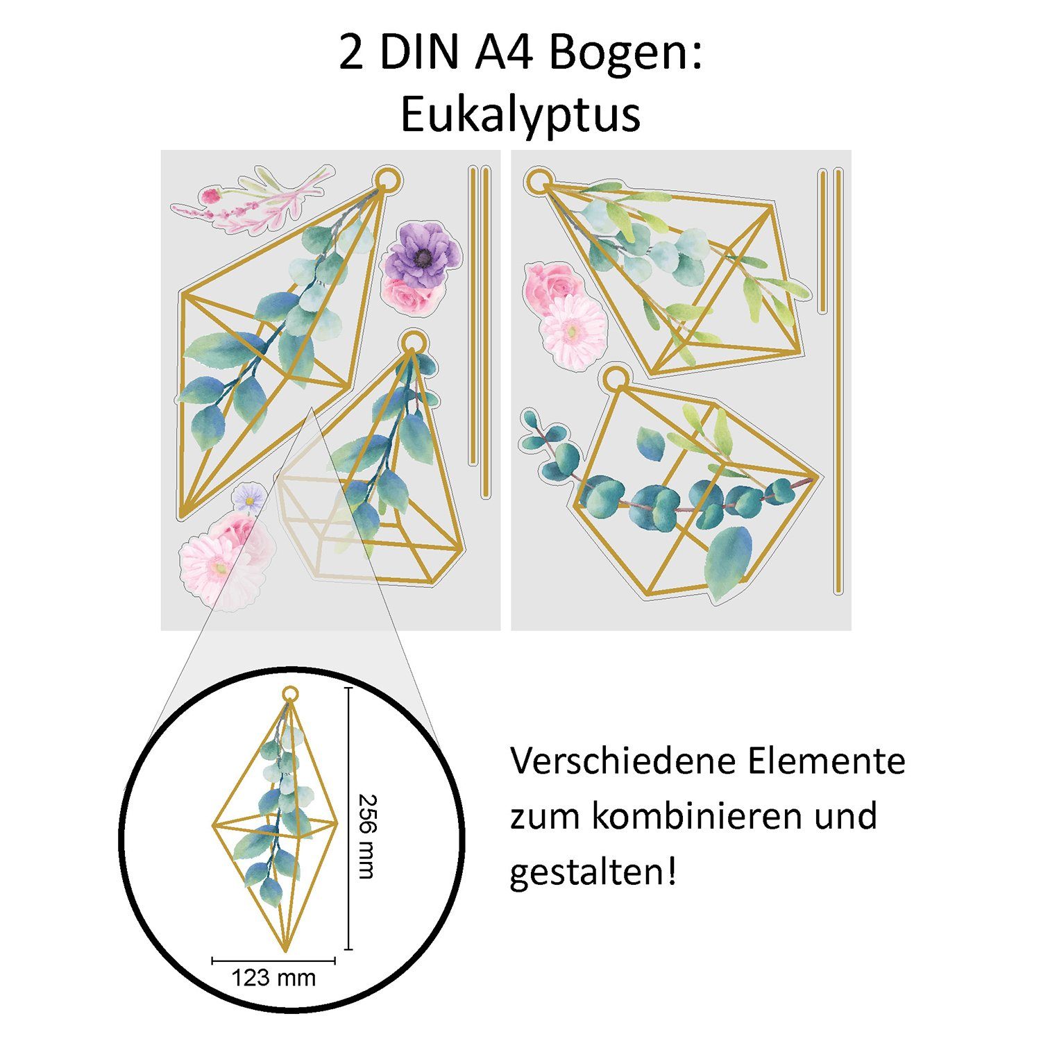 younikat Aufkleber Selbstklebende Fensterbilder