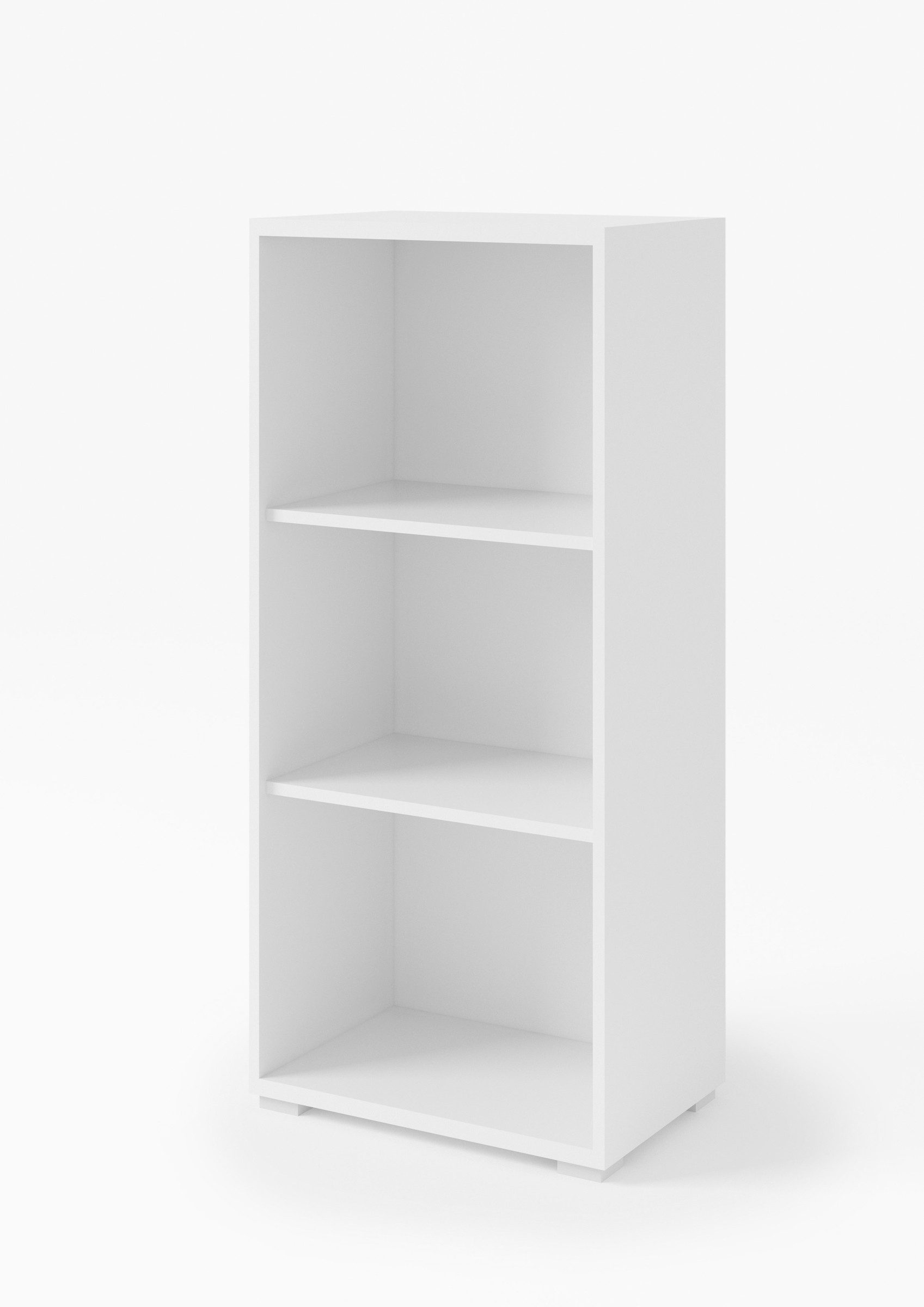 Bega Consult Aktenregal in weiß mit 3 Fächern und 2 Einlegeböden, BxHxT: 52,5x114x35 cm