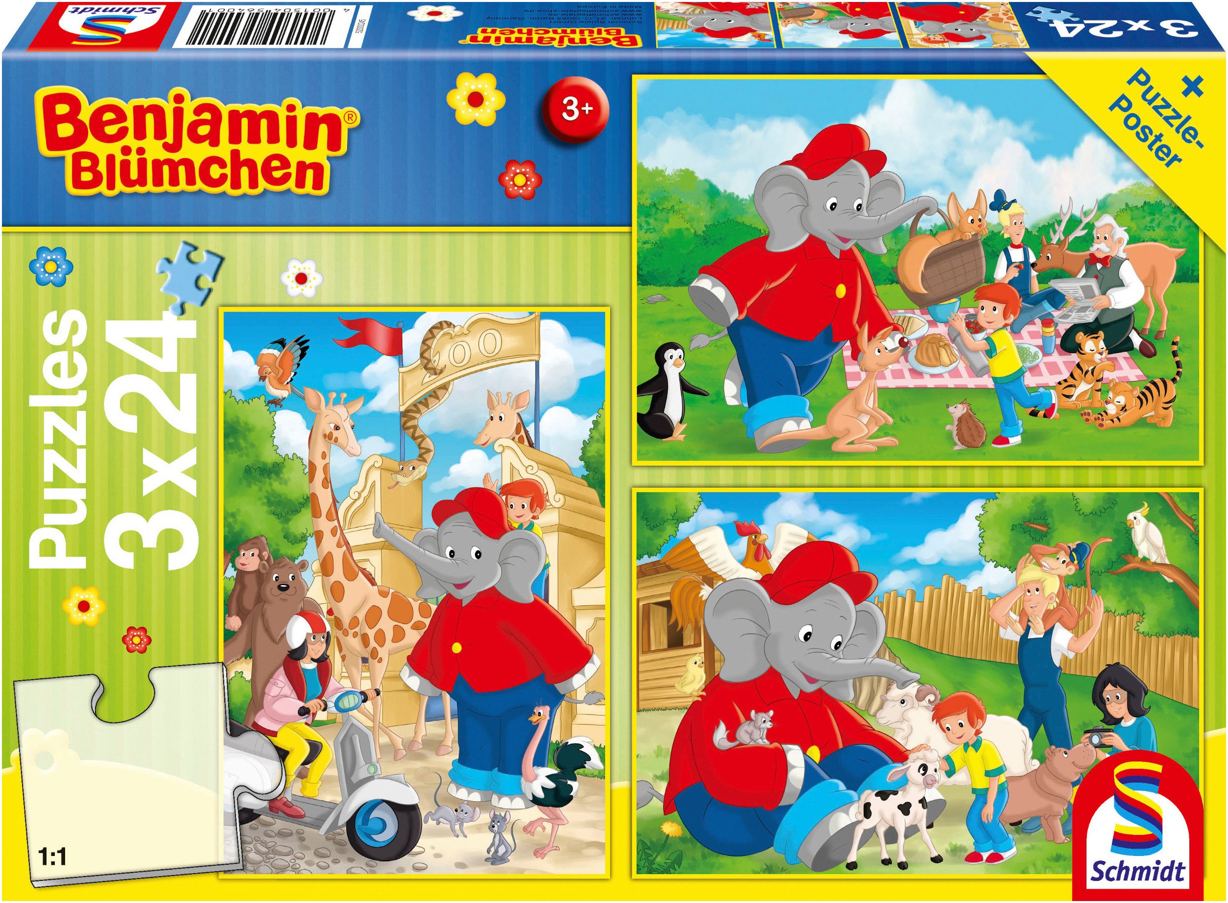 Puzzle Benjamin Blümchen, Im Zoo
