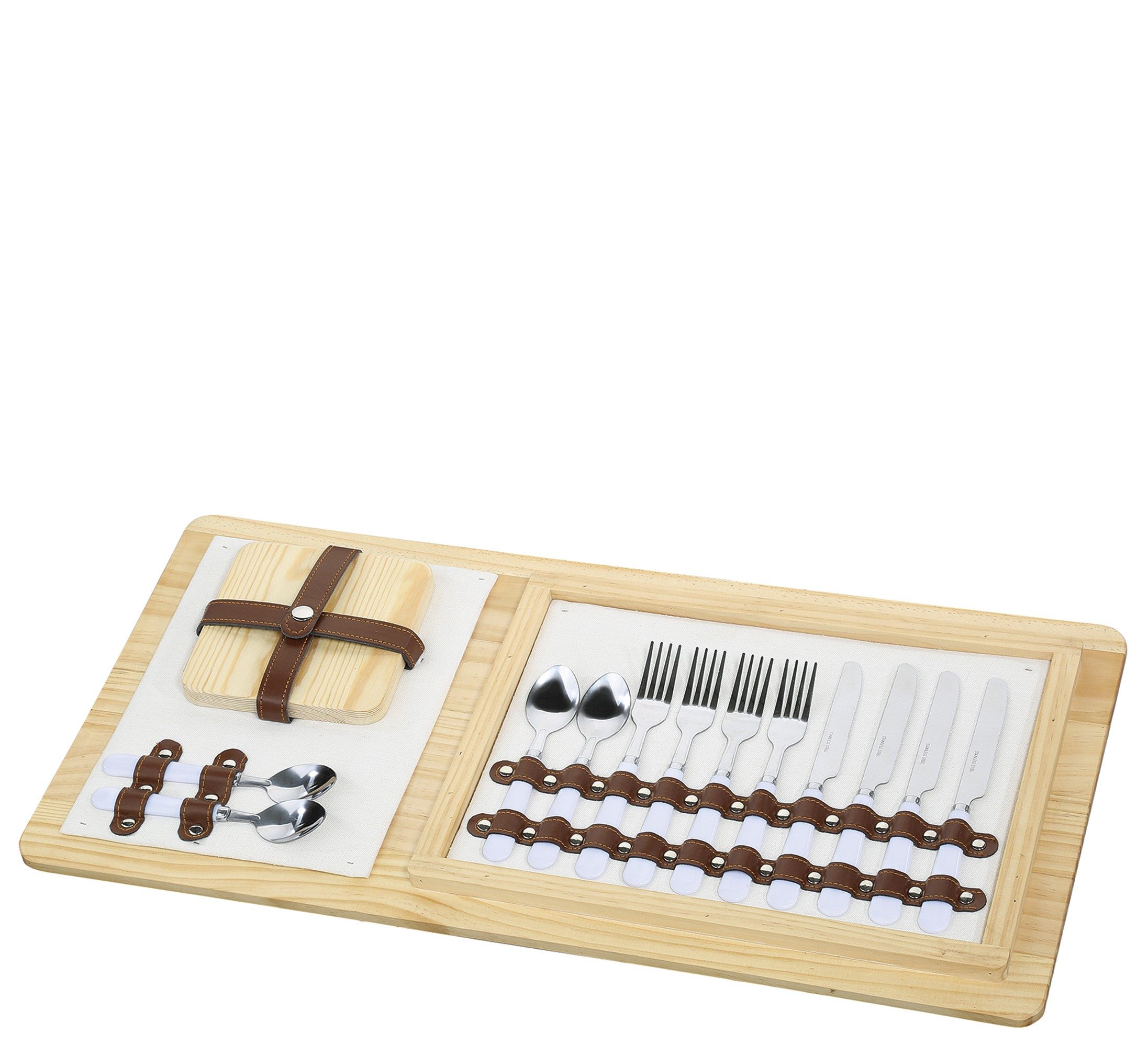 Cilio Picknickkorb Picknickkorb für 4 Personen Kühlfach Teller Gläser Besteck Cilio