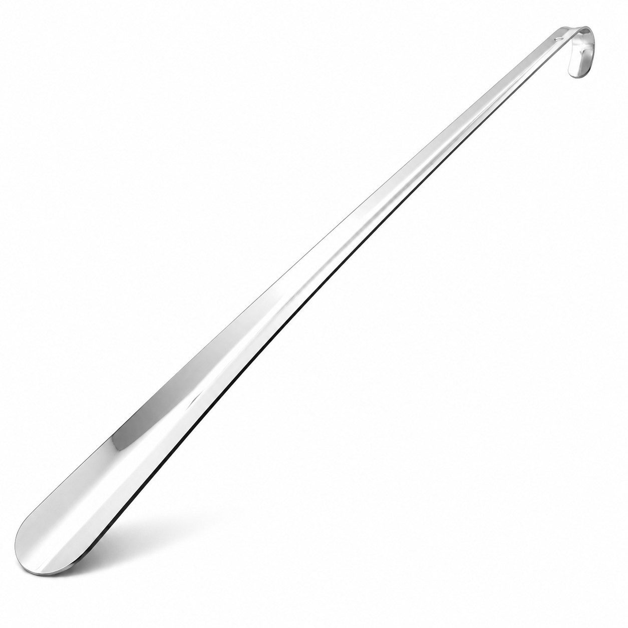 TelMo Schuhlöffel 70cm Schuhanzieher aus Metall, verchromt, sehr stabile Ausführung