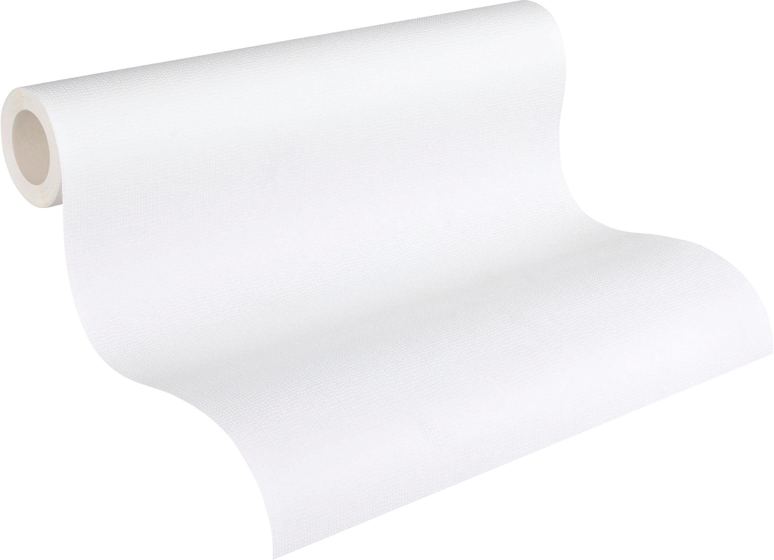 A.S. Création Vliestapete Meistervlies, leicht strukturiert, einfarbig, uni, unifarben, Tapete Uni Überstreichbar Tapeten Wohnzimmer Schlafzimmer Küche Design