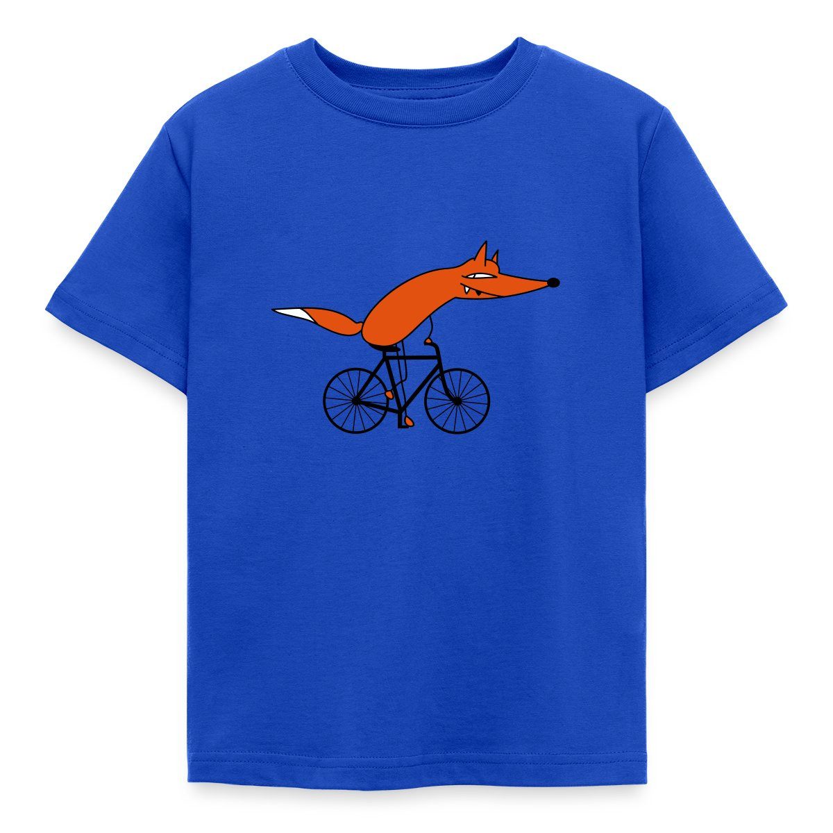 T-Shirt Schlauer Fahrradfahrer Fuchs Geschenk Kinder T-Shirt