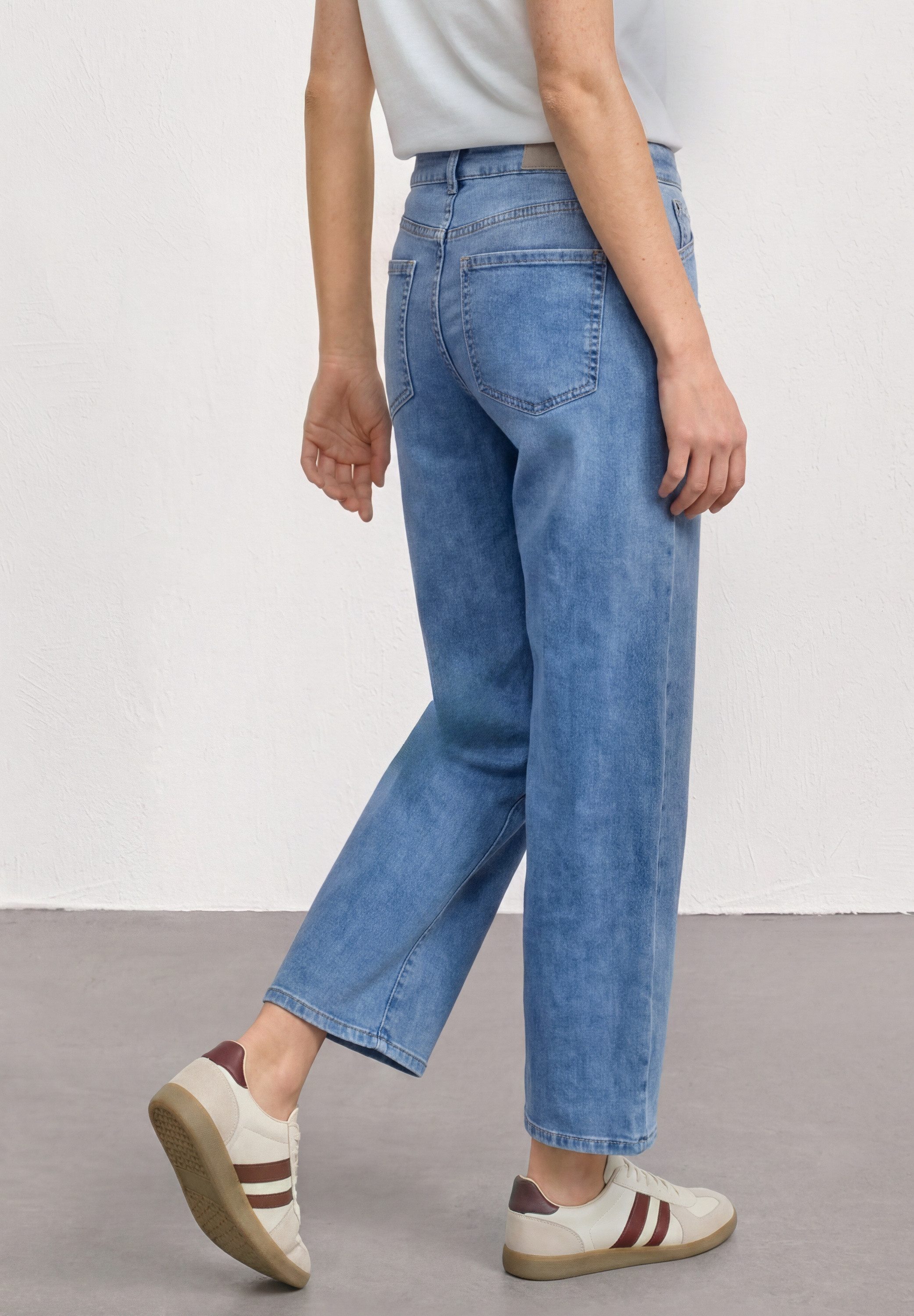 STREET ONE Loose-fit-Jeans mit Wide Legs