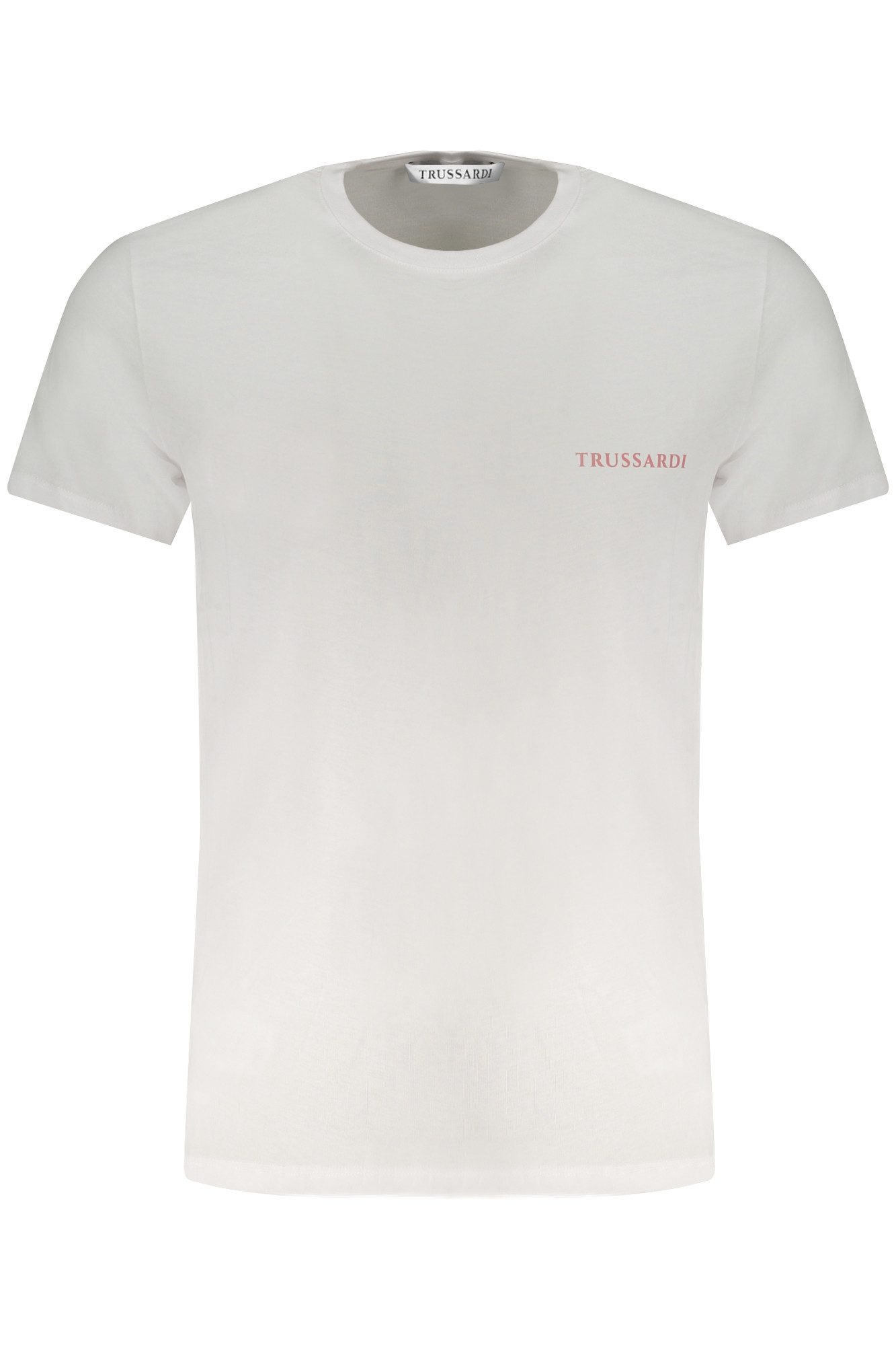 Trussardi T-Shirt Herren Weißes T-Shirt Kurzarm mit Druck & Logo –