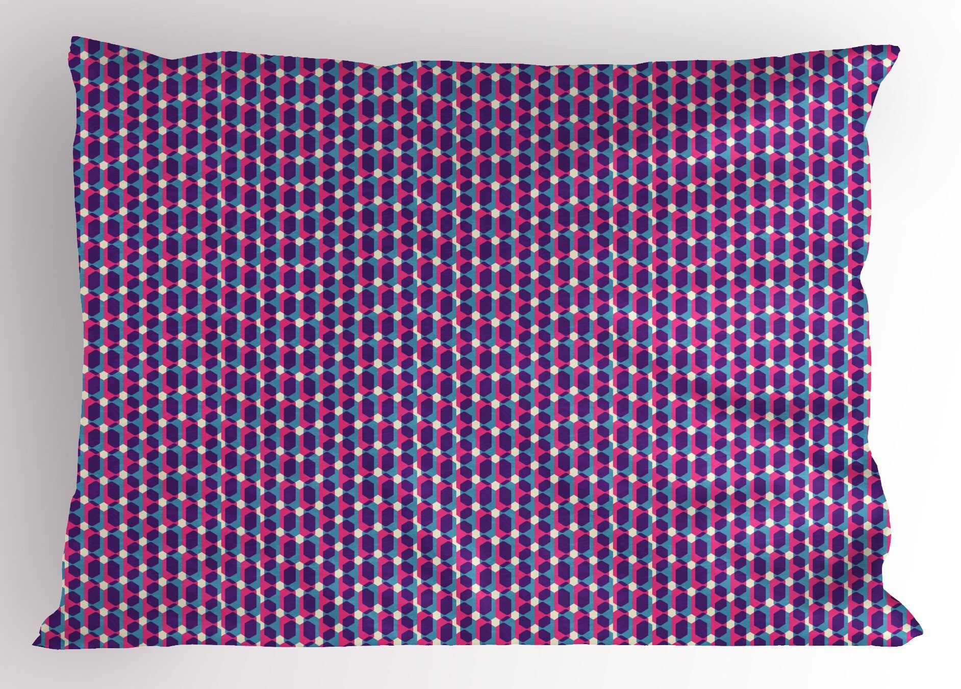 Kissenbezüge Dekorativer Abstrakt King (1 Standard Gedruckter Geometric Kissenbezug, Abakuhaus Overlapping Stück), Size und